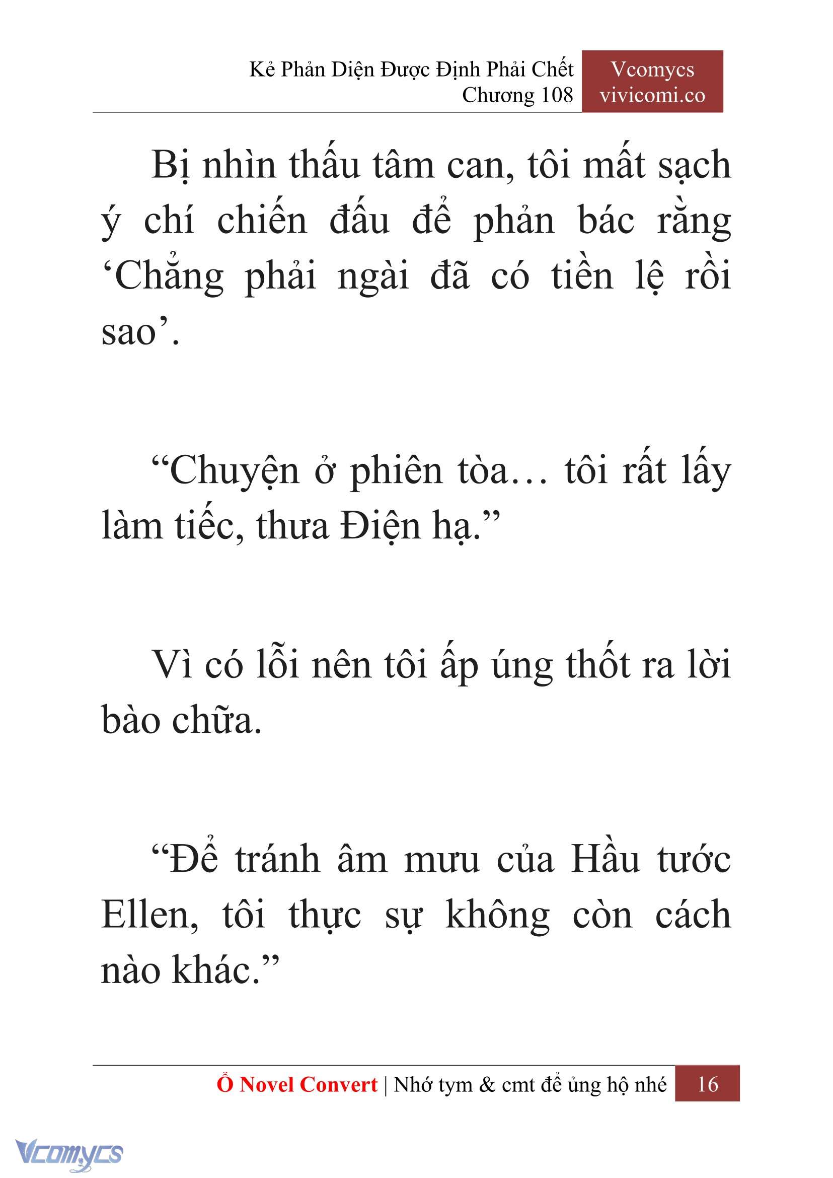 [Novel] Kẻ Phản Diện Được Định Phải Chết Chap 108 - Next Chap 109