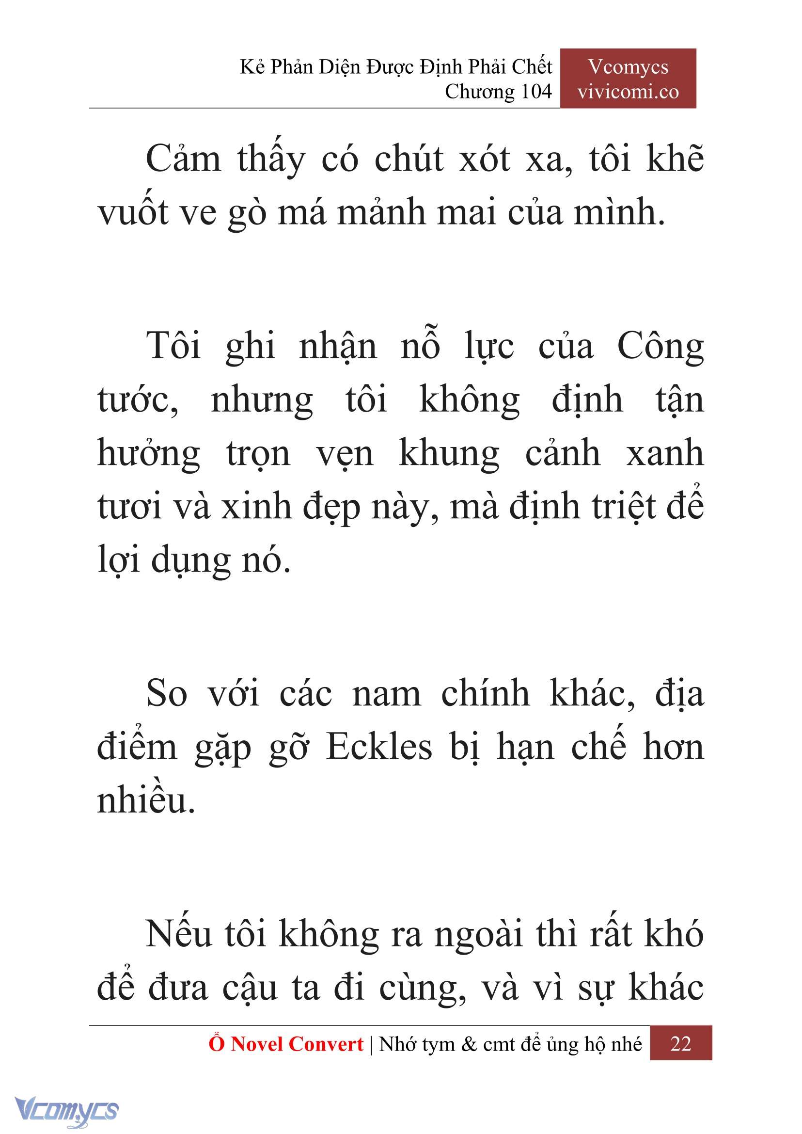 [Novel] Kẻ Phản Diện Được Định Phải Chết Chap 104 - Trang 2