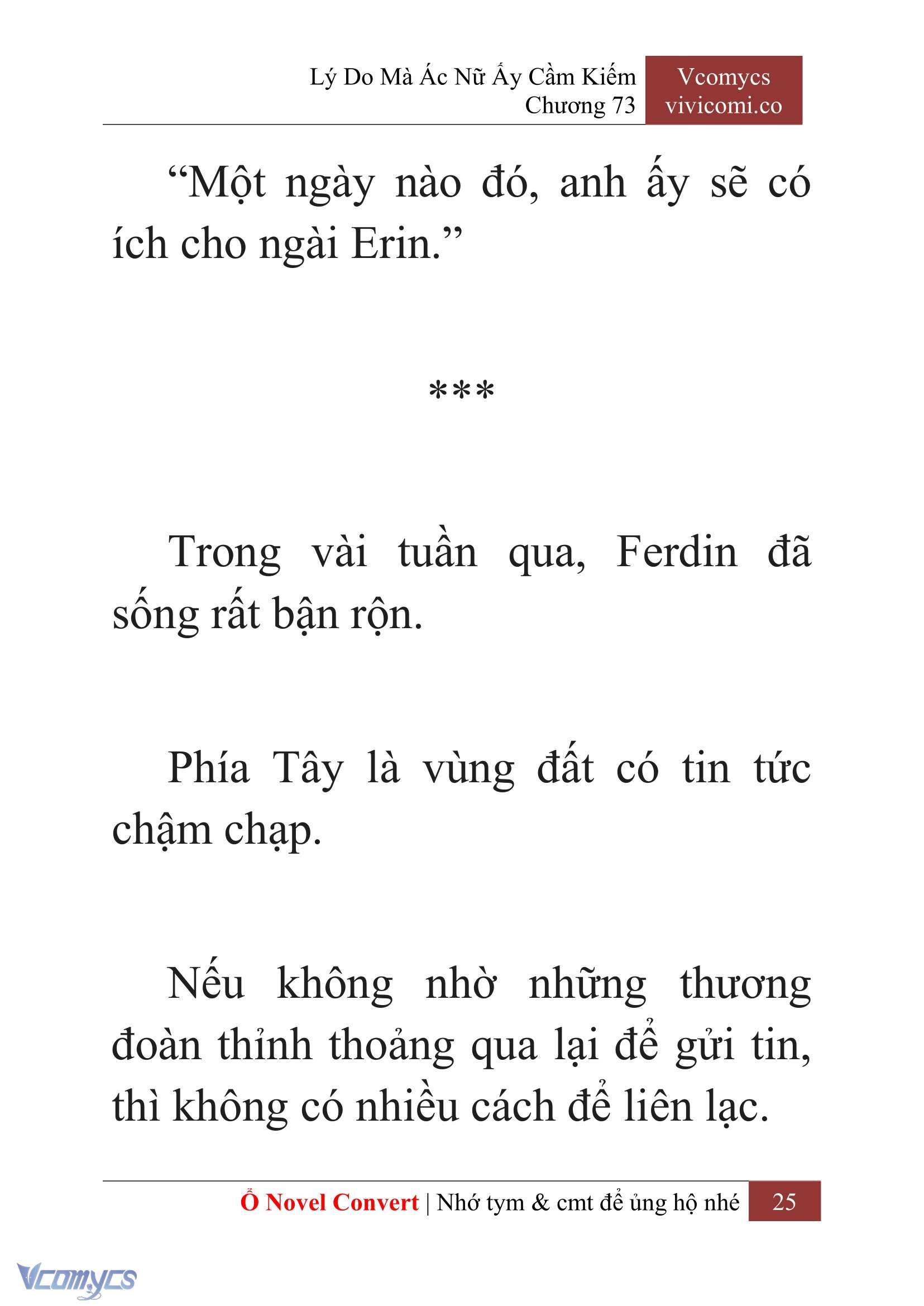 [Novel] Lý Do Mà Ác Nữ Ấy Cầm Kiếm Chap 73 - Next Chap 74