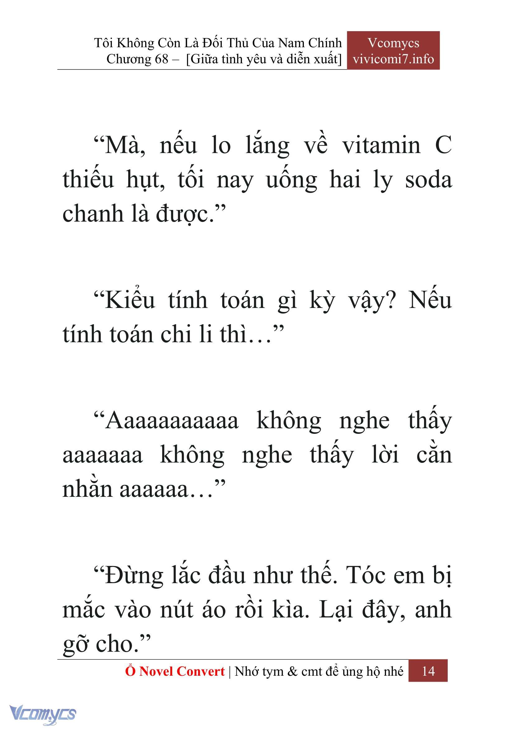 [Novel] Tôi Không Còn Là Đối Thủ Của Nam Chính Chap 68 - Trang 2
