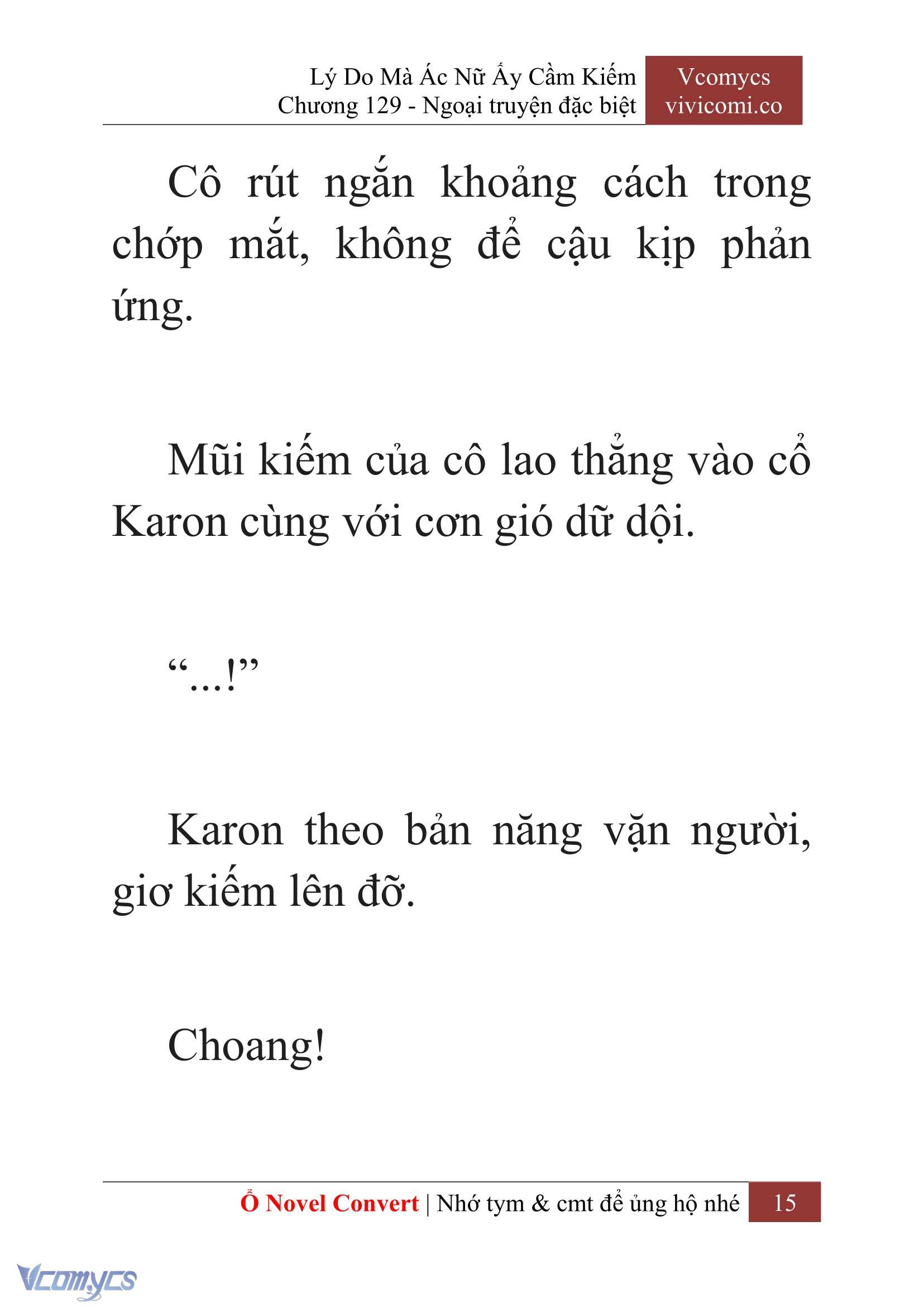 [Novel] Lý Do Mà Ác Nữ Ấy Cầm Kiếm Chap 129 - Trang 2