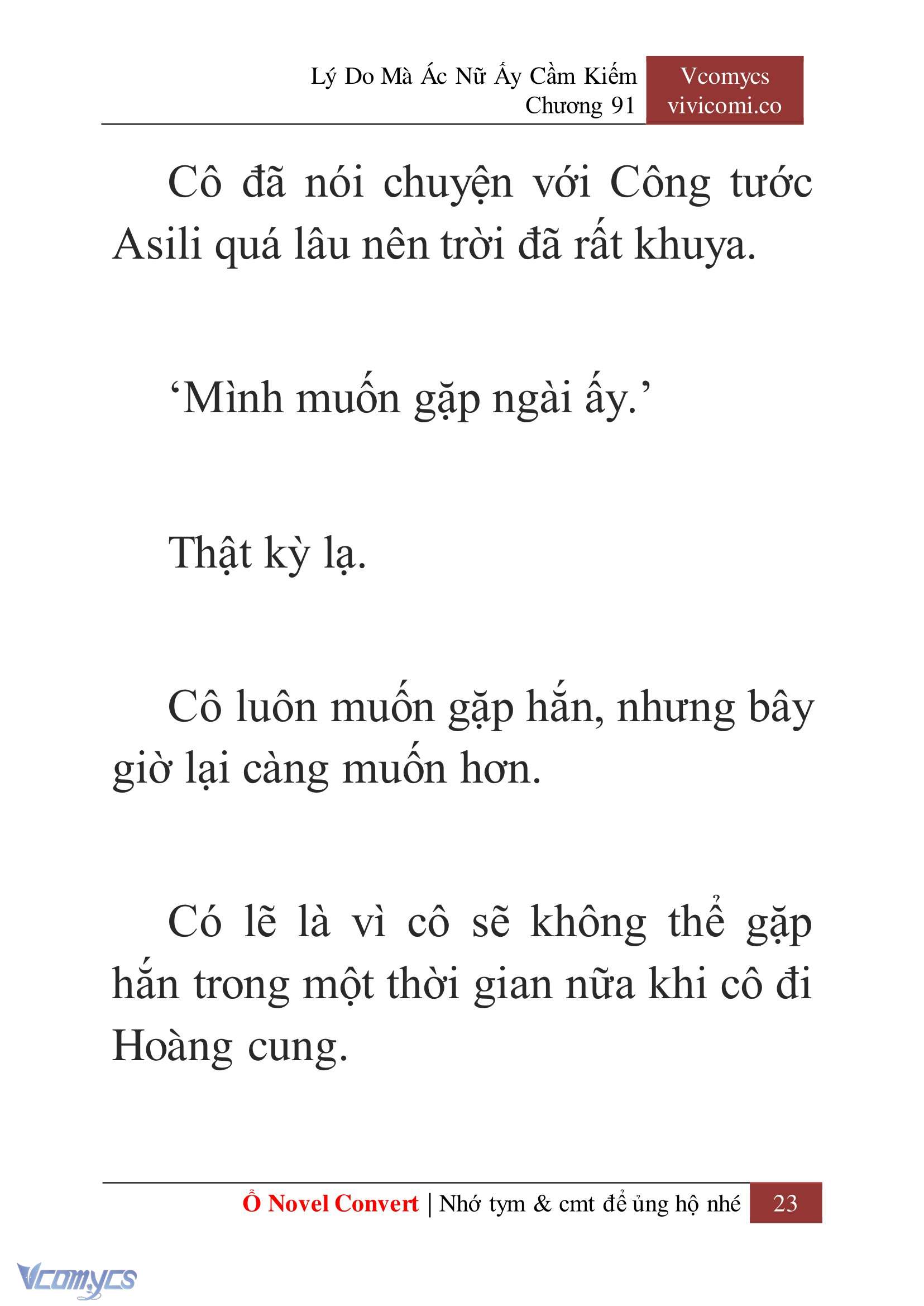 [Novel] Lý Do Mà Ác Nữ Ấy Cầm Kiếm Chap 91 - Next Chap 92