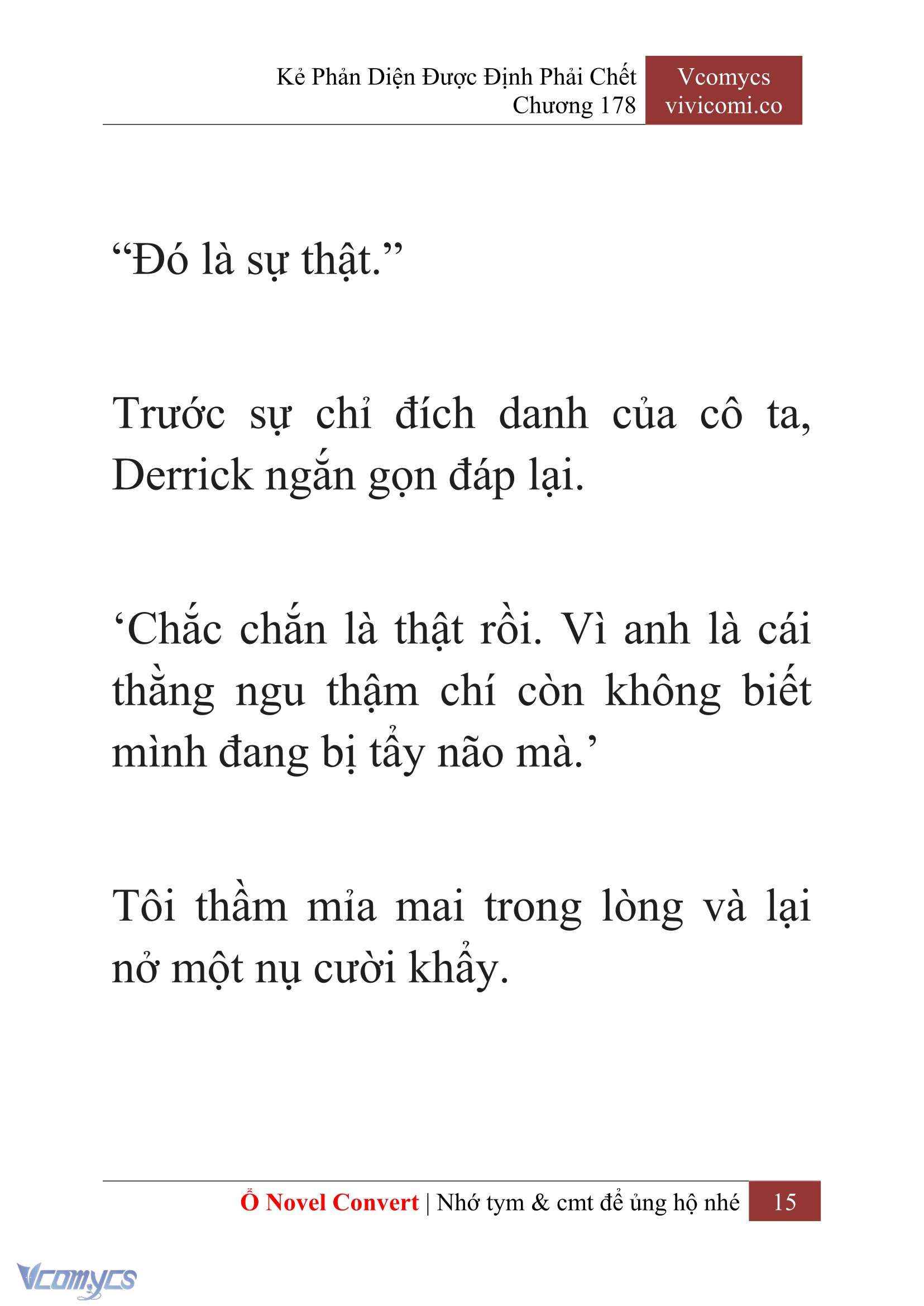 [Novel] Kẻ Phản Diện Được Định Phải Chết Chap 178 - Trang 2
