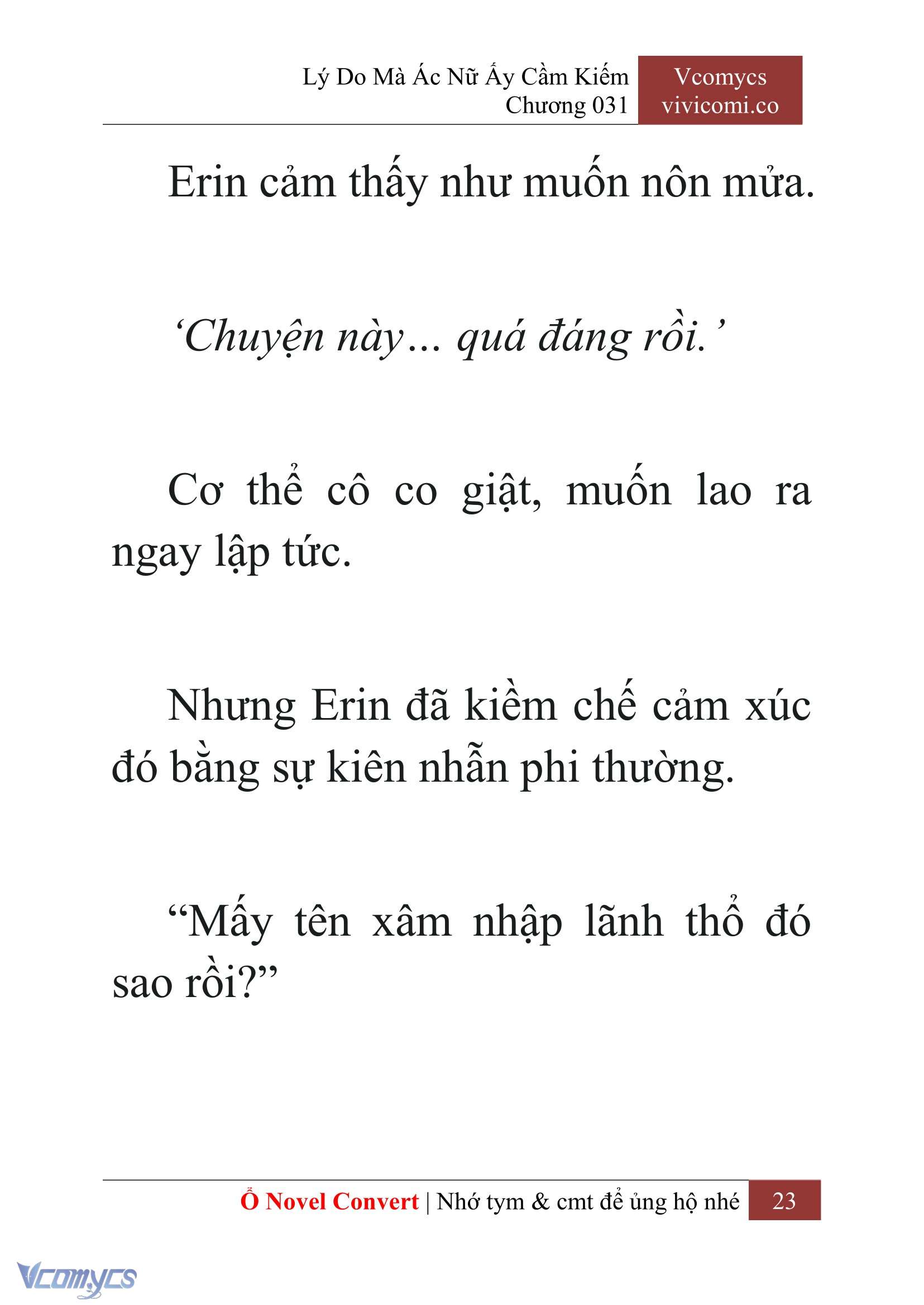 [Novel] Lý Do Mà Ác Nữ Ấy Cầm Kiếm Chap 31 - Next Chap 32