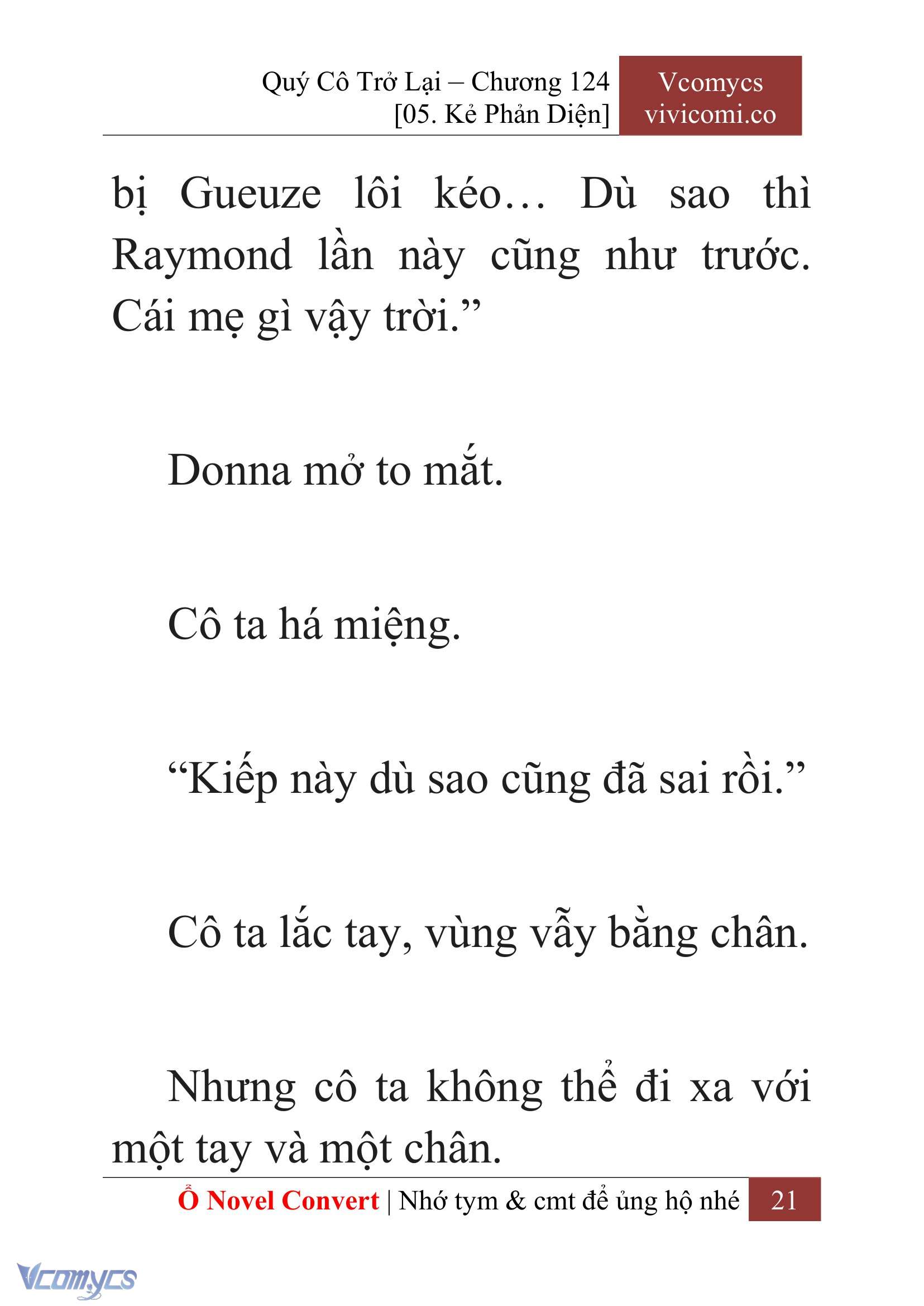 [Novel] Quý Cô Trở Lại Chap 124 - Trang 2