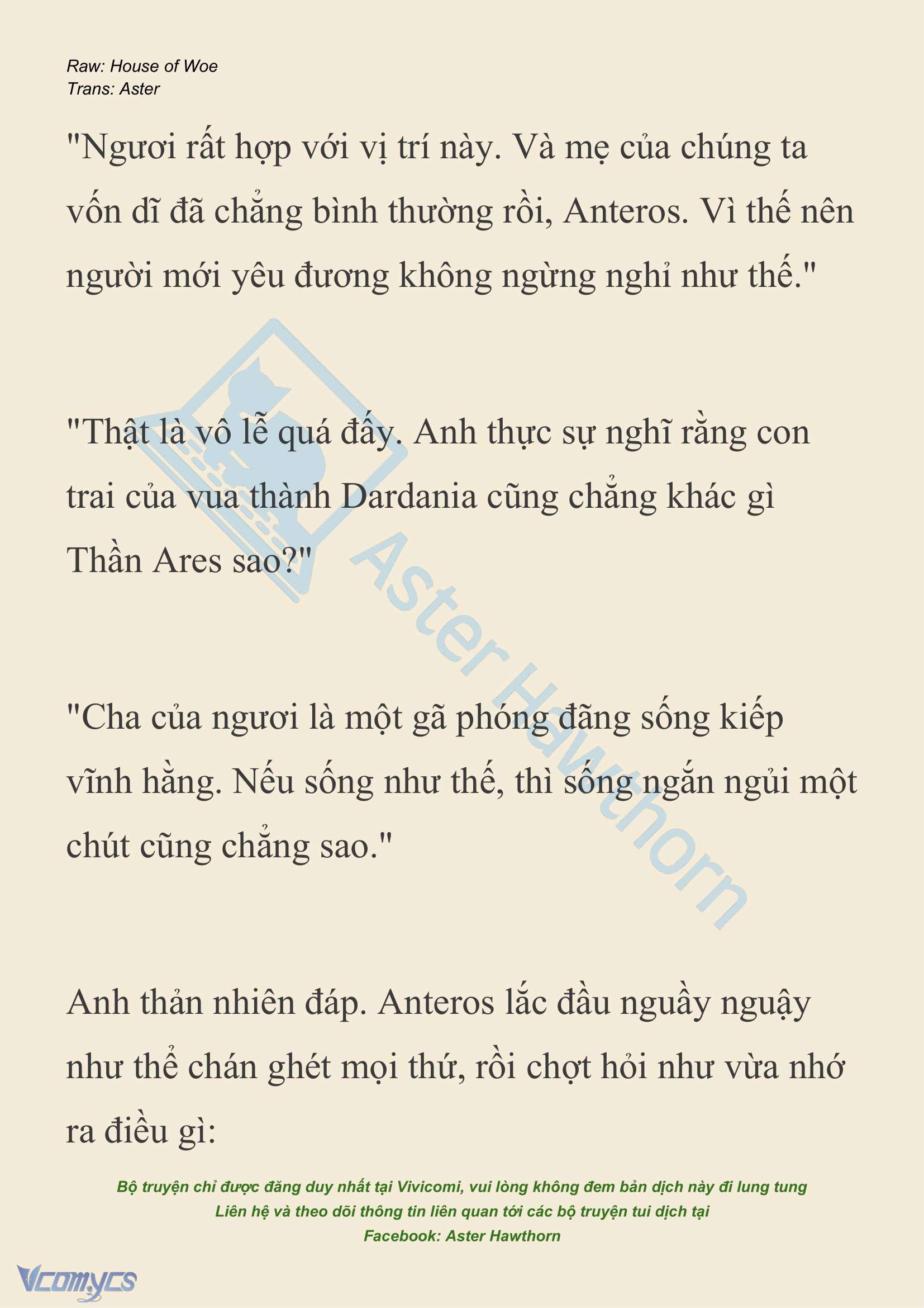 [NOVEL] Dành Cho Các Nữ Thần: Dành cho Psyche Chap 26 - Trang 2