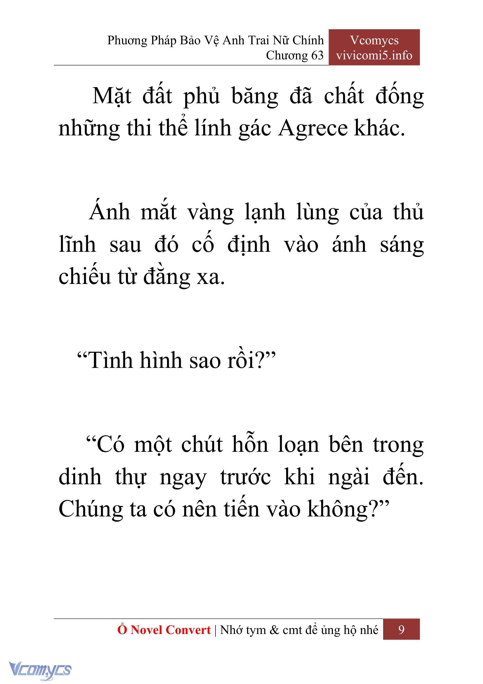 [Novel] Phương Pháp Bảo Vệ Anh Trai Nữ Chính Chap 63 - Next Chap 64