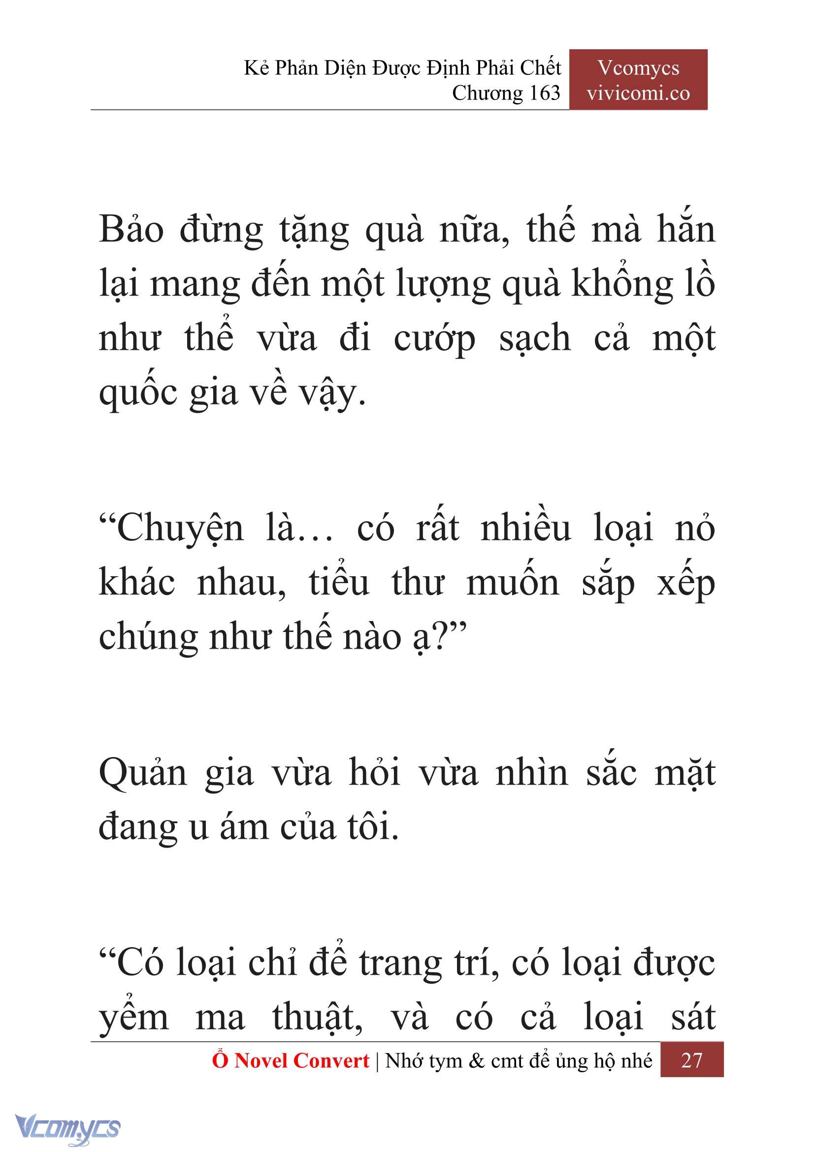 [Novel] Kẻ Phản Diện Được Định Phải Chết Chap 163 - Trang 2
