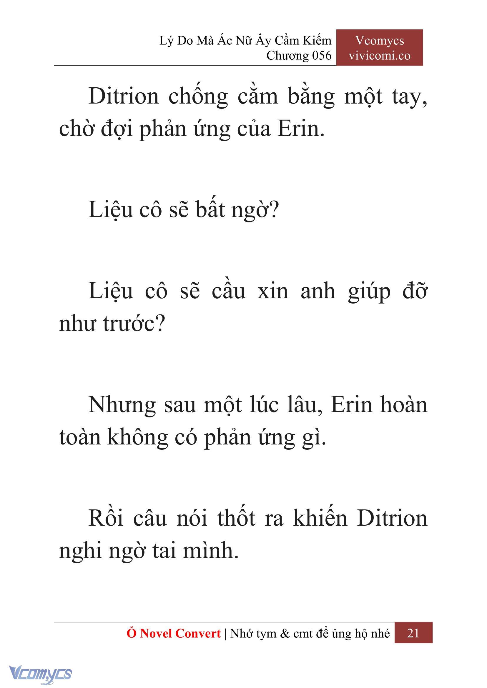 [Novel] Lý Do Mà Ác Nữ Ấy Cầm Kiếm Chap 56 - Next Chap 57