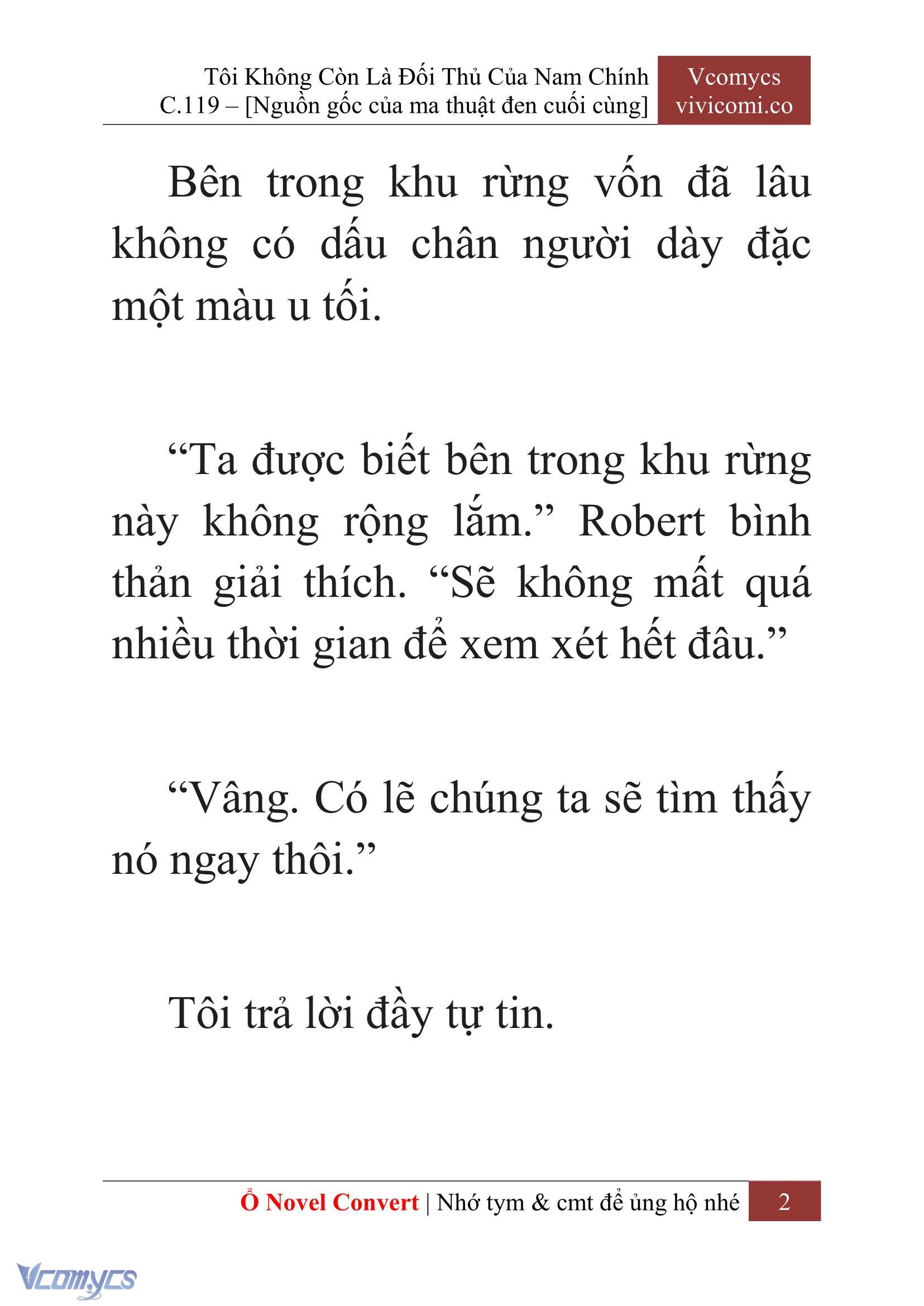 [Novel] Tôi Không Còn Là Đối Thủ Của Nam Chính Chap 119 - Trang 2