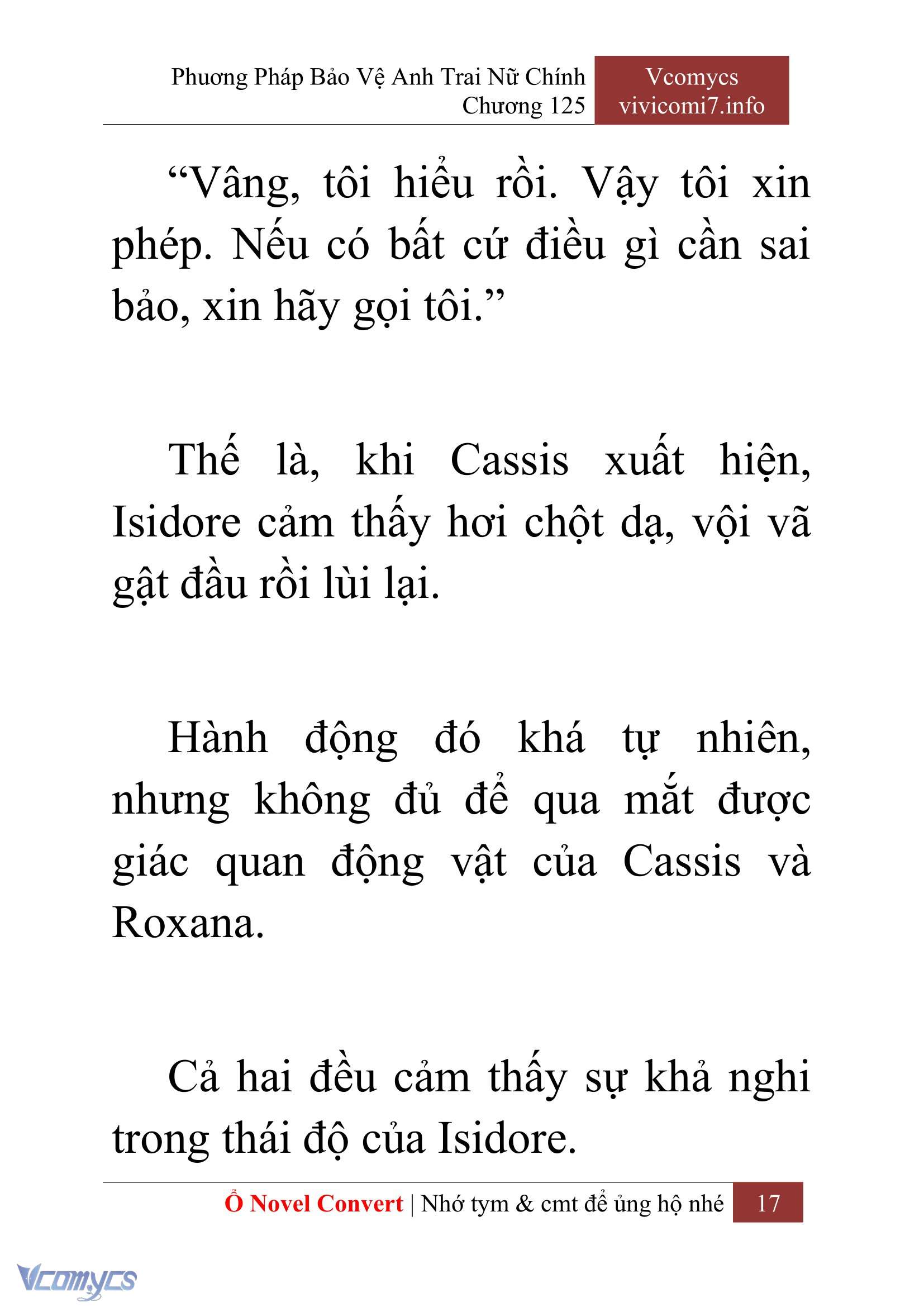 [Novel] Phương Pháp Bảo Vệ Anh Trai Nữ Chính Chap 125 - Trang 2