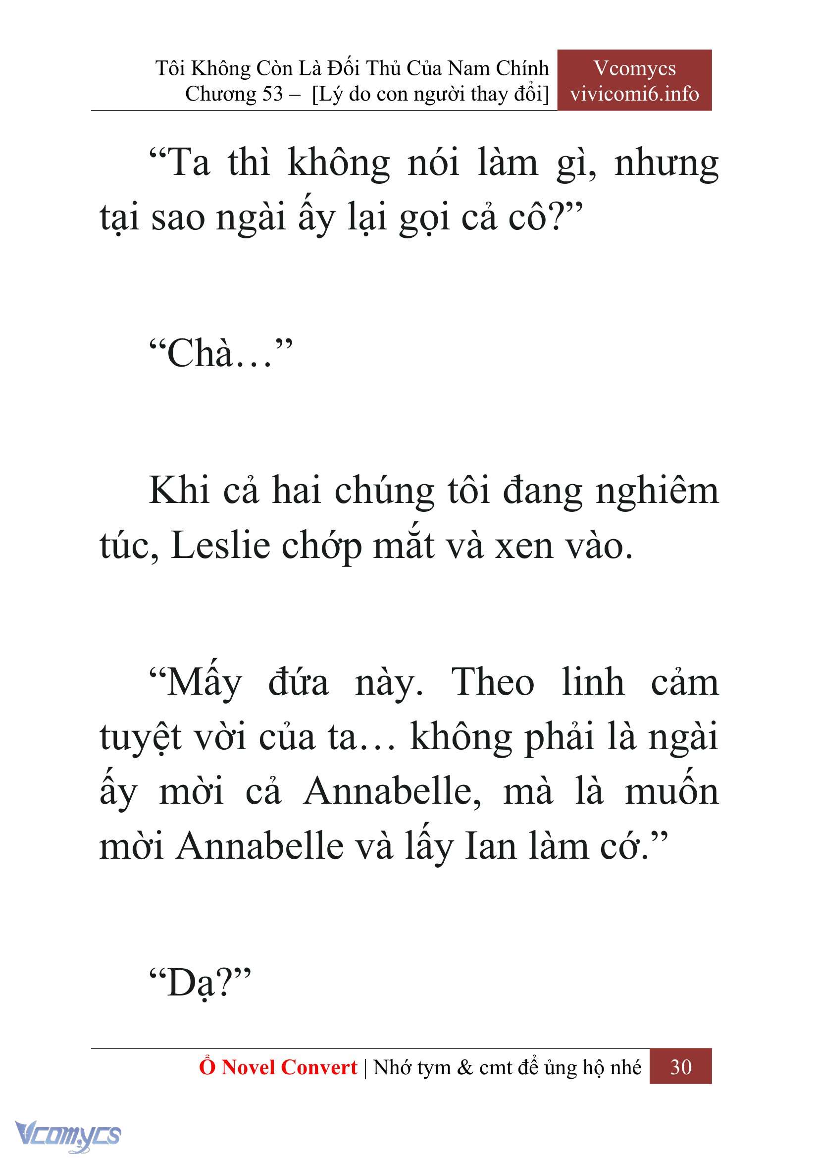 [Novel] Tôi Không Còn Là Đối Thủ Của Nam Chính Chap 53 - Trang 2