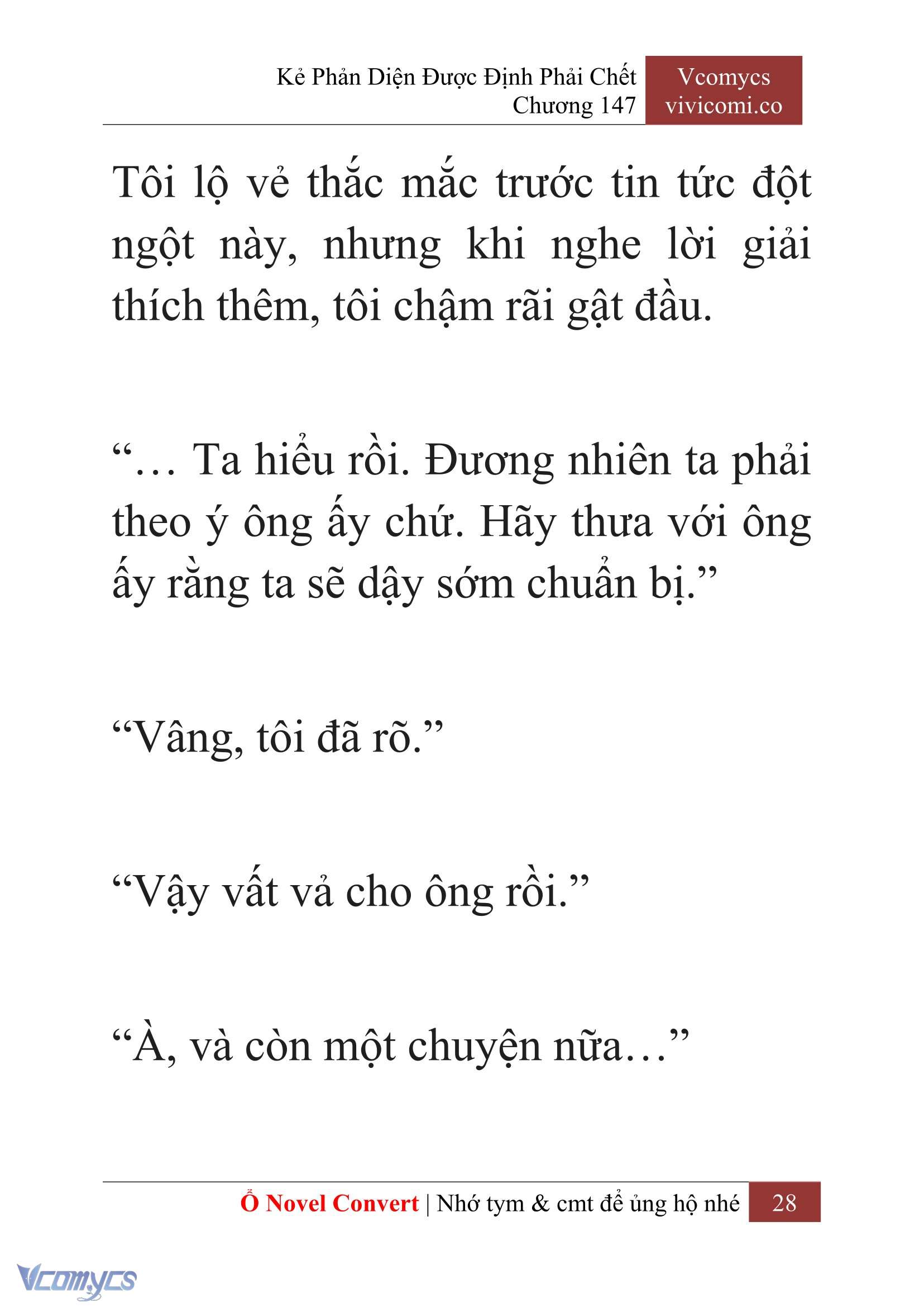 [Novel] Kẻ Phản Diện Được Định Phải Chết Chap 147 - Trang 2