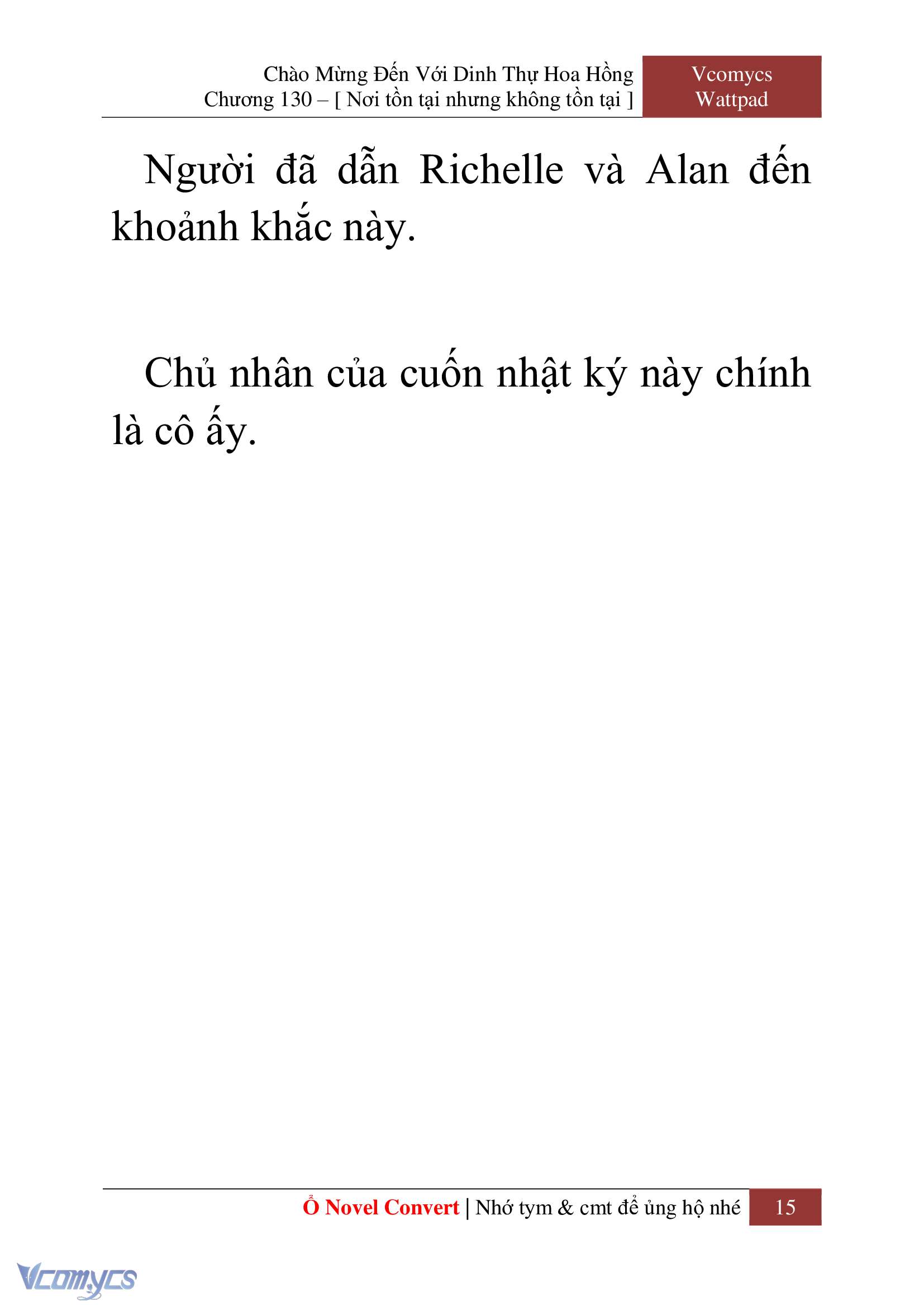 [Novel] Chào Mừng Đến Với Dinh Thự Hoa Hồng Chap 130 - Trang 2