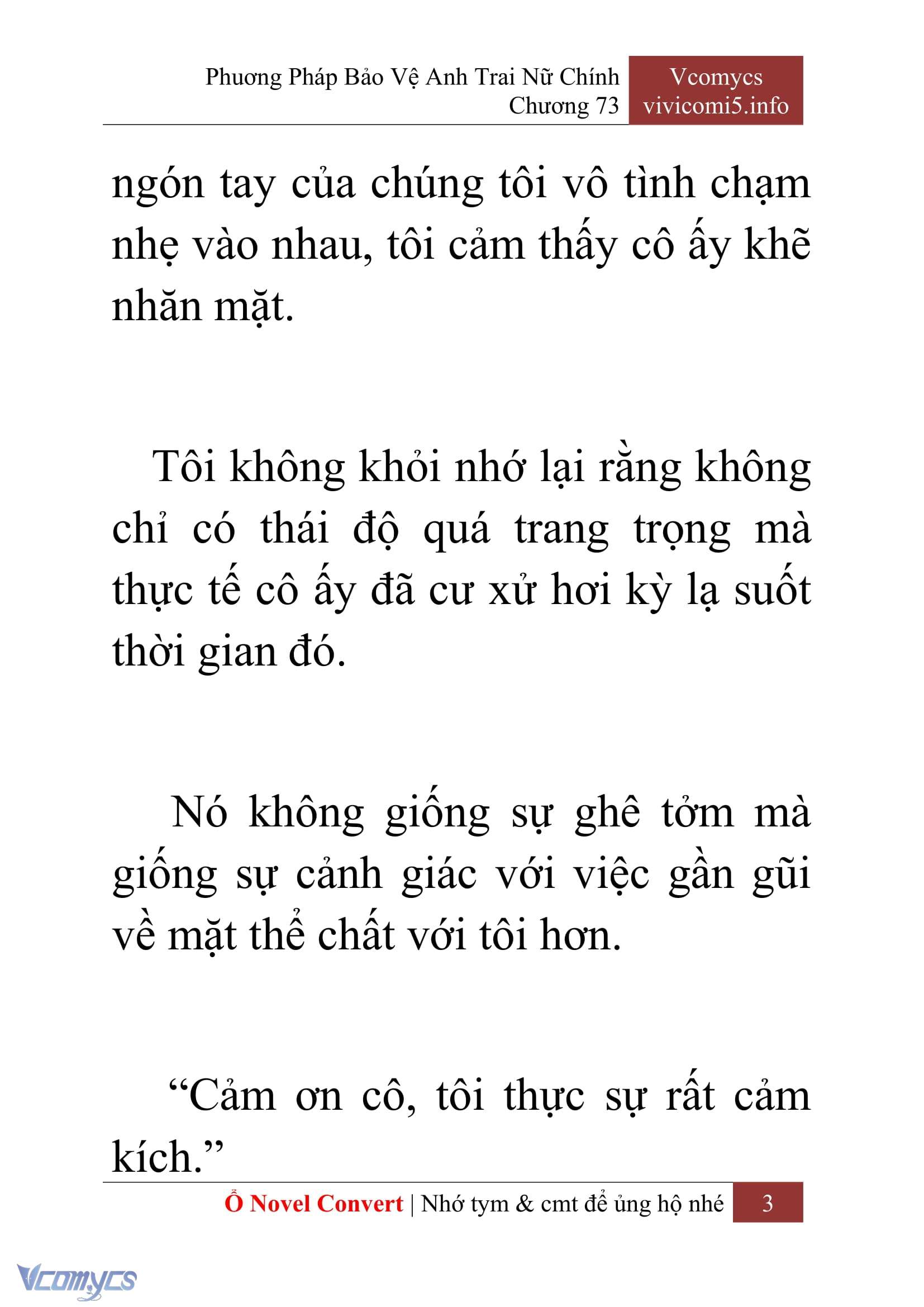 [Novel] Phương Pháp Bảo Vệ Anh Trai Nữ Chính Chap 73 - Trang 2