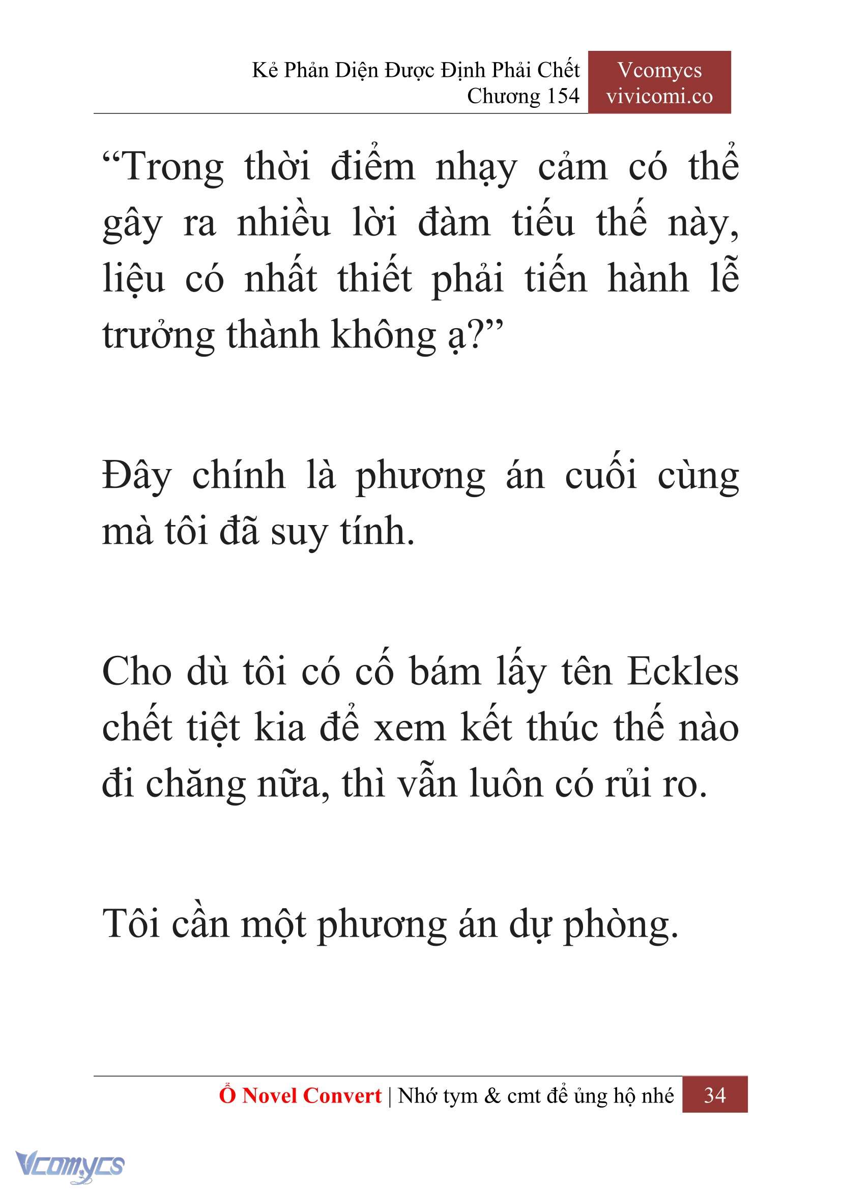 [Novel] Kẻ Phản Diện Được Định Phải Chết Chap 154 - Trang 2