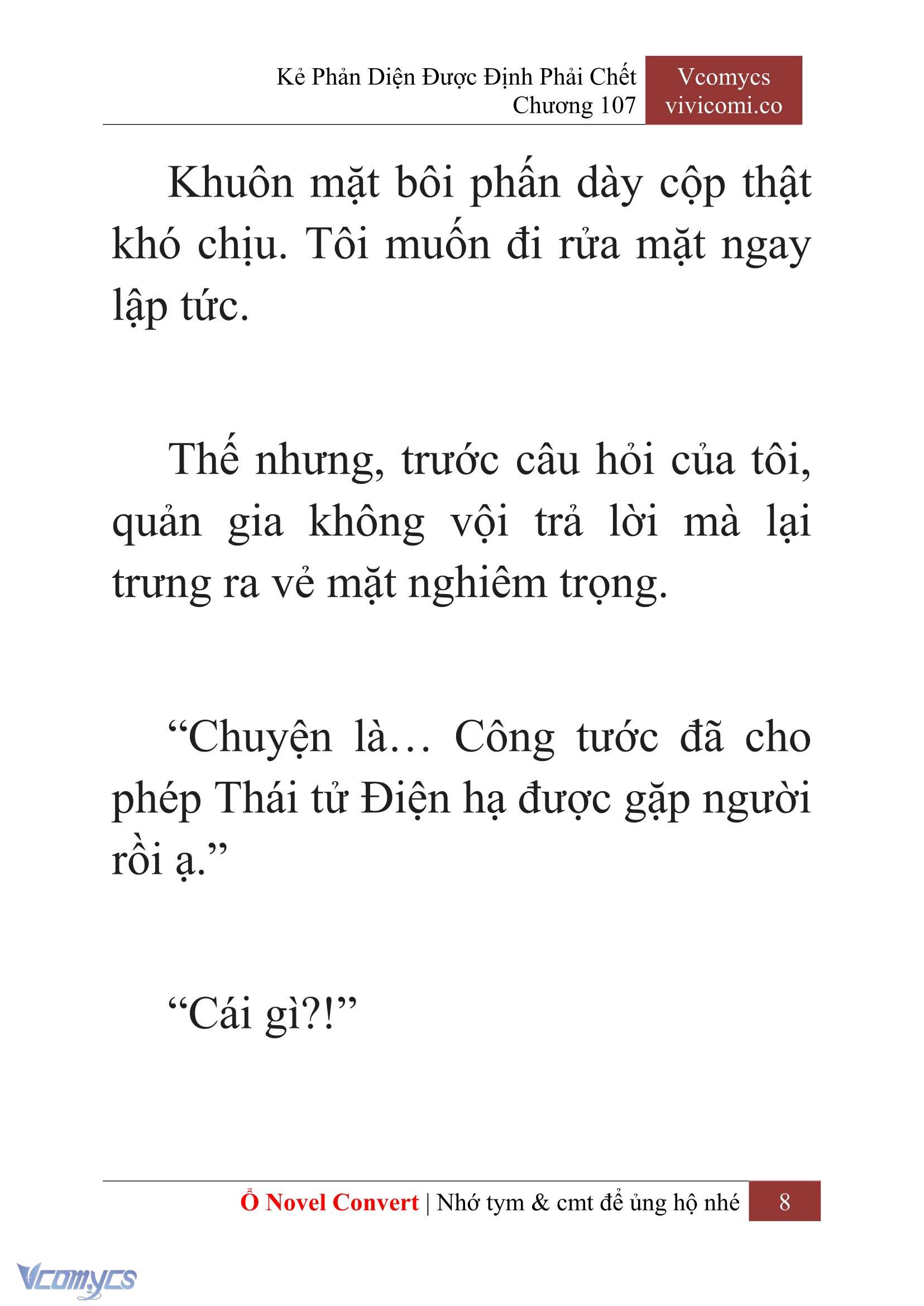 [Novel] Kẻ Phản Diện Được Định Phải Chết Chap 107 - Trang 2