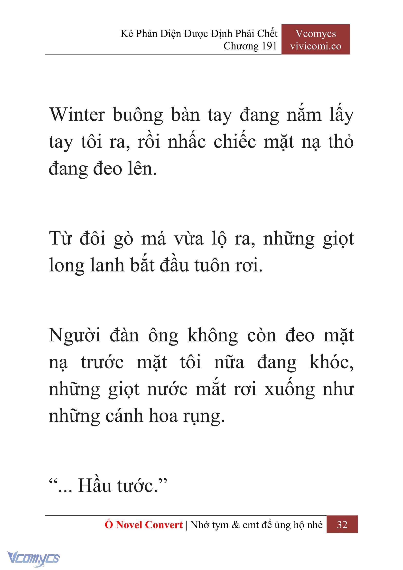 [Novel] Kẻ Phản Diện Được Định Phải Chết Chap 191 - Trang 2