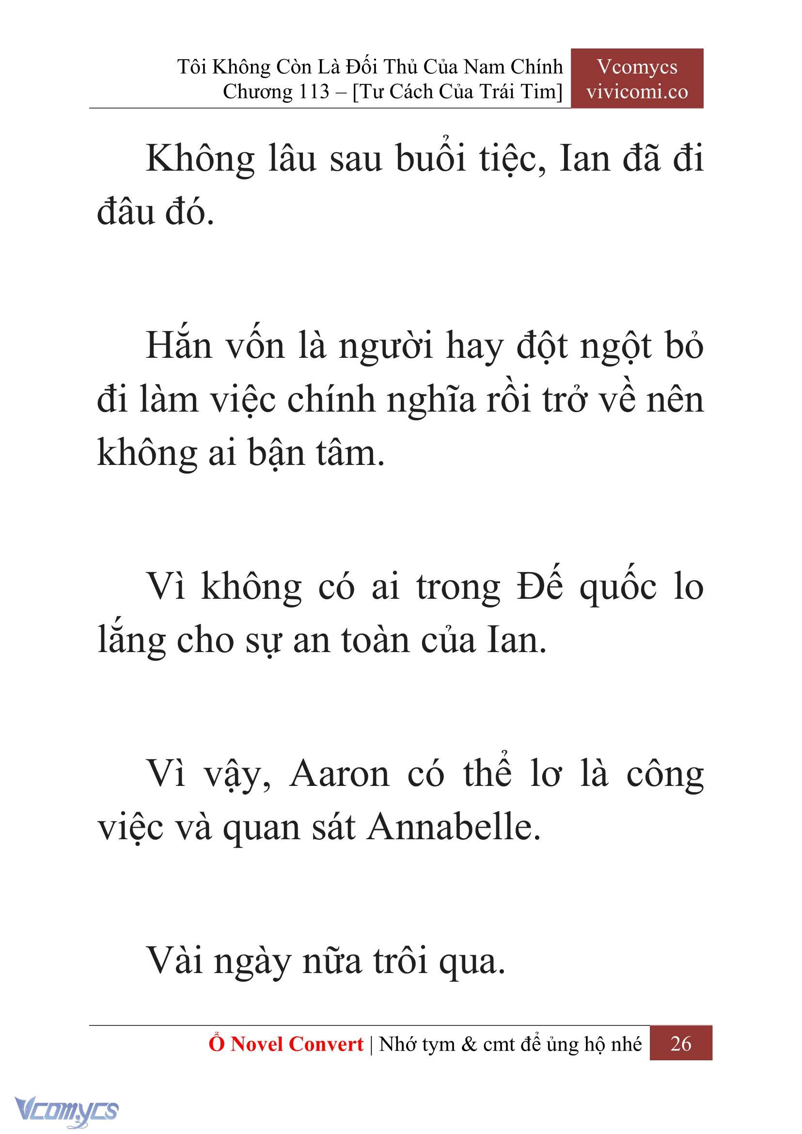 [Novel] Tôi Không Còn Là Đối Thủ Của Nam Chính Chap 113 - Trang 2