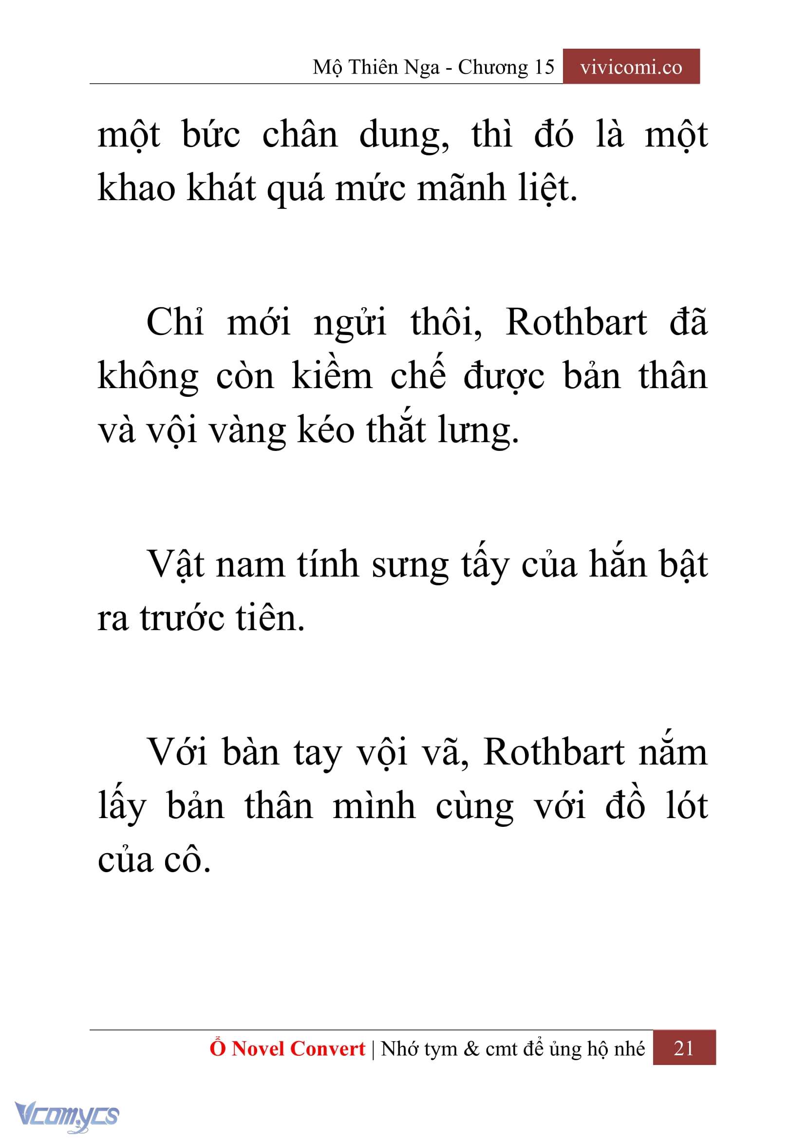 [Novel] Mộ Thiên Nga Chap 15 - Next Chap 16