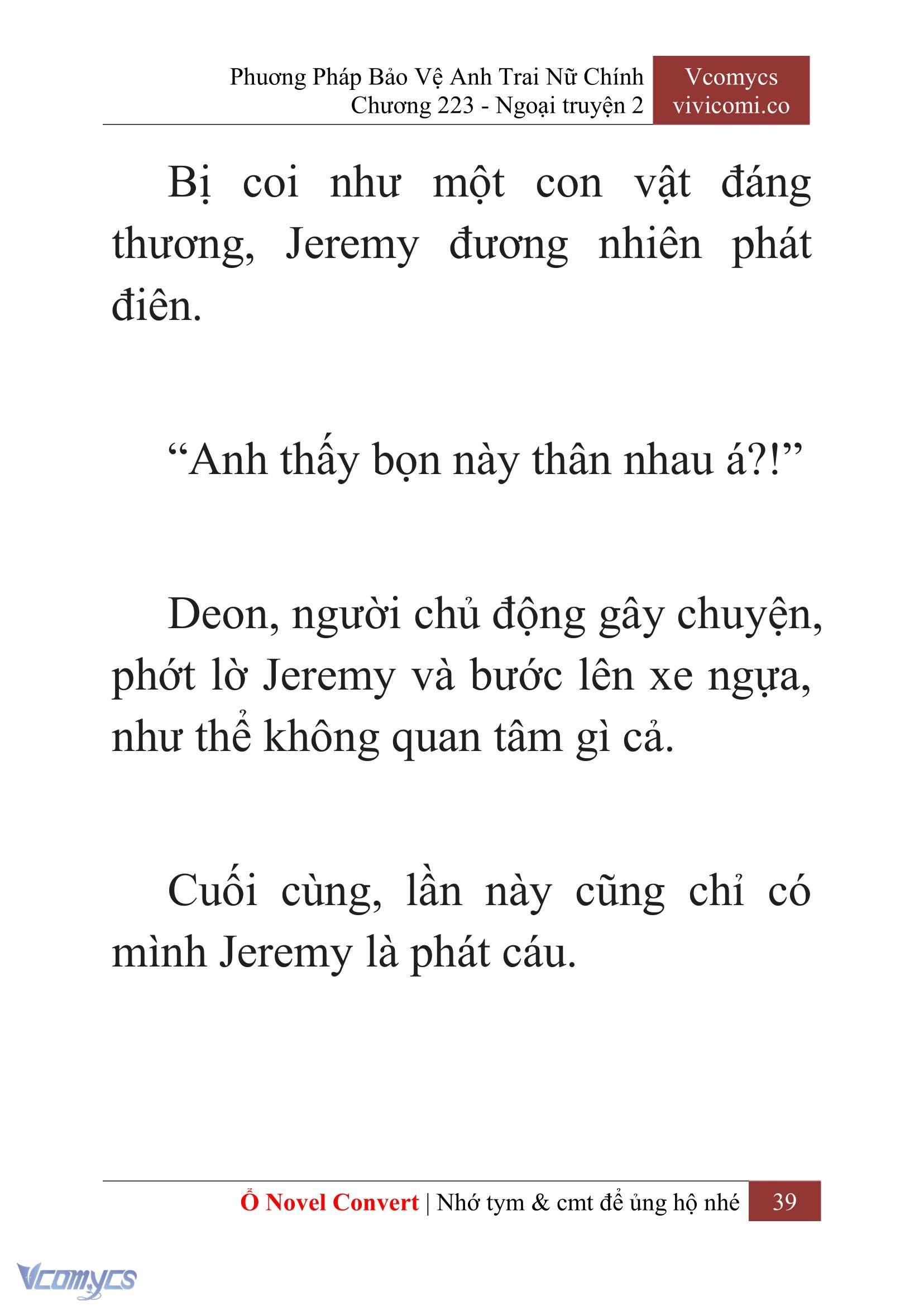 [Novel] Phương Pháp Bảo Vệ Anh Trai Nữ Chính Chap 223 - Trang 2