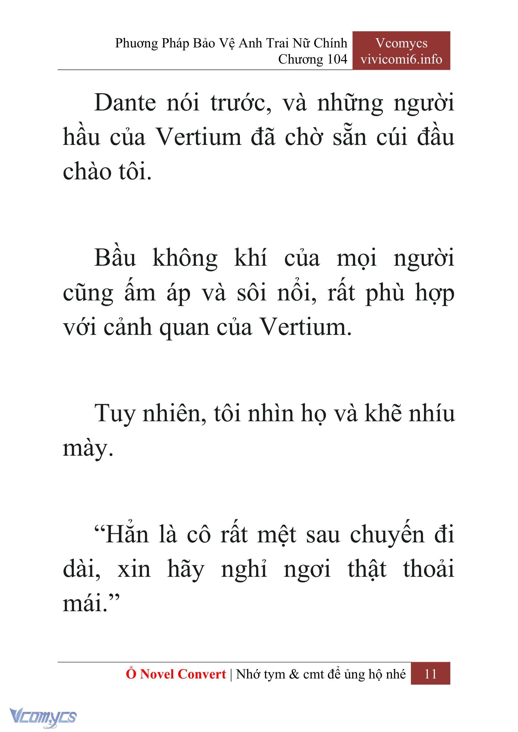 [Novel] Phương Pháp Bảo Vệ Anh Trai Nữ Chính Chap 104 - Next Chap 105