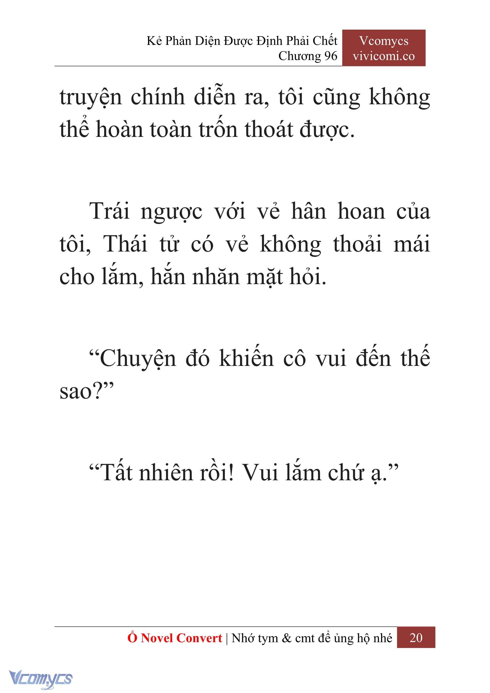 [Novel] Kẻ Phản Diện Được Định Phải Chết Chap 96 - Trang 2
