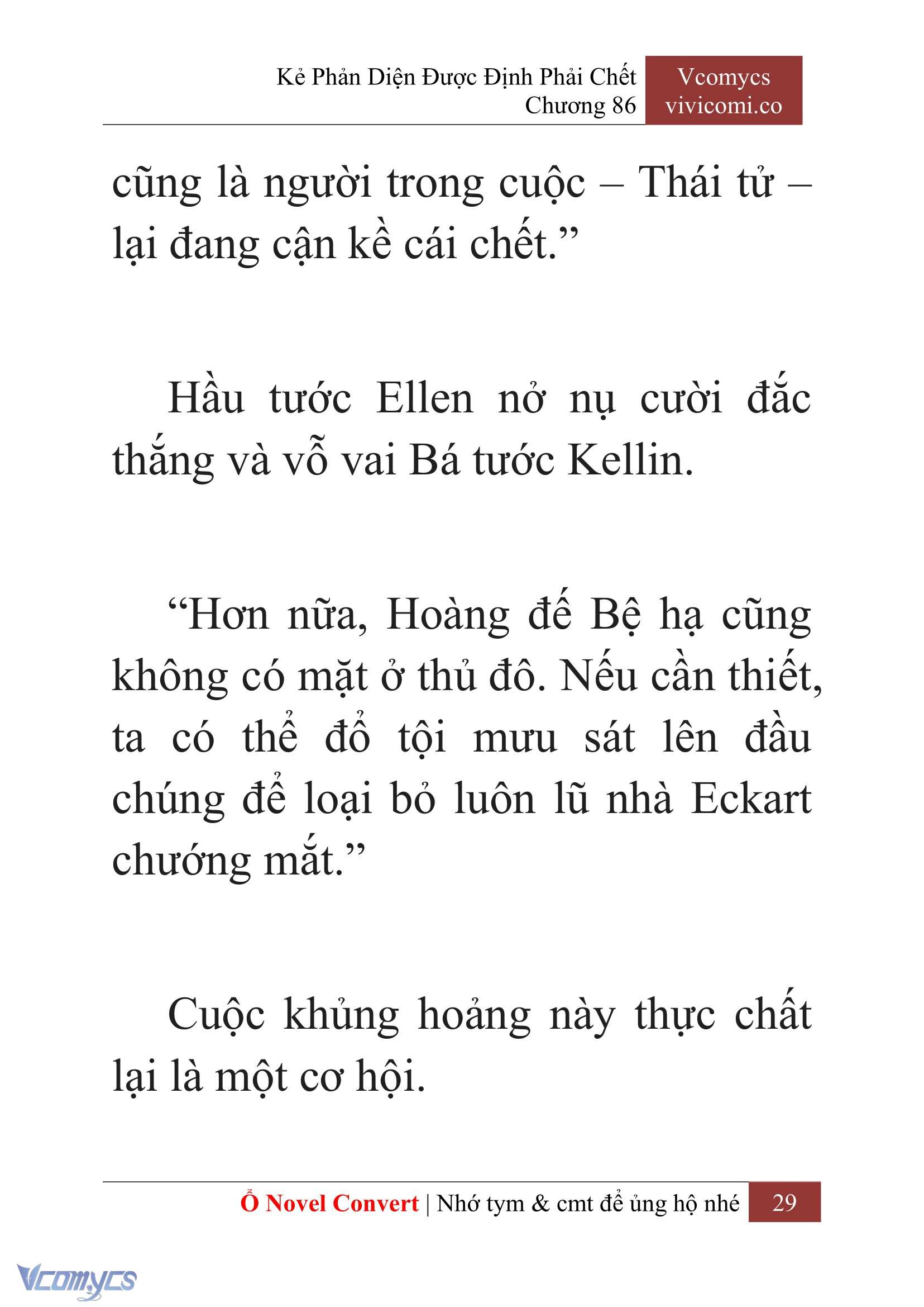 [Novel] Kẻ Phản Diện Được Định Phải Chết Chap 86 - Next Chap 87