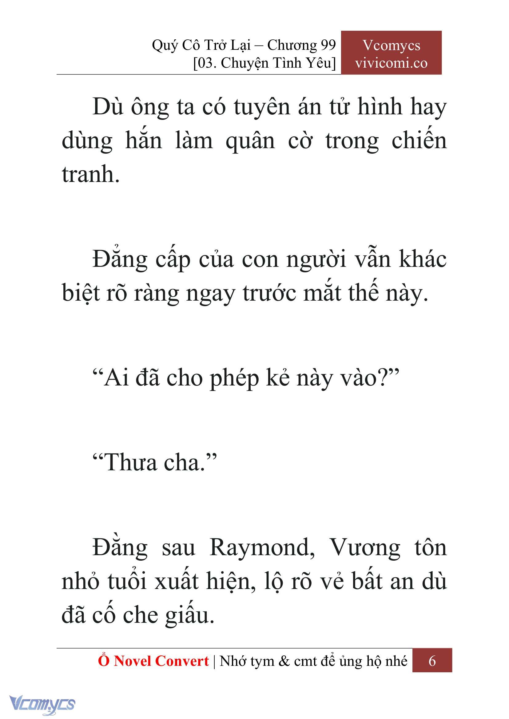 [Novel] Quý Cô Trở Lại Chap 99 - Trang 2
