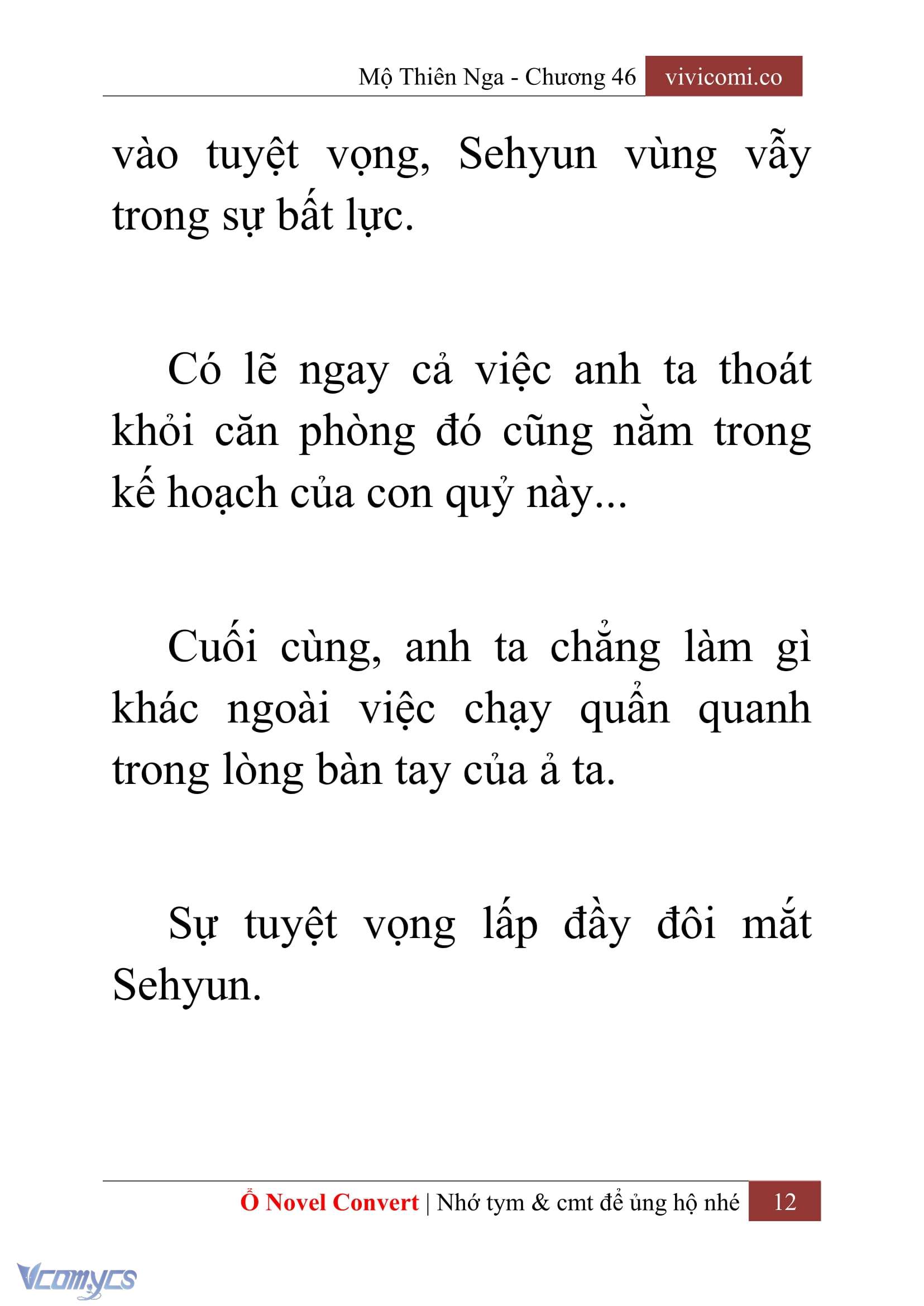 [Novel] Mộ Thiên Nga Chap 46 - Trang 2