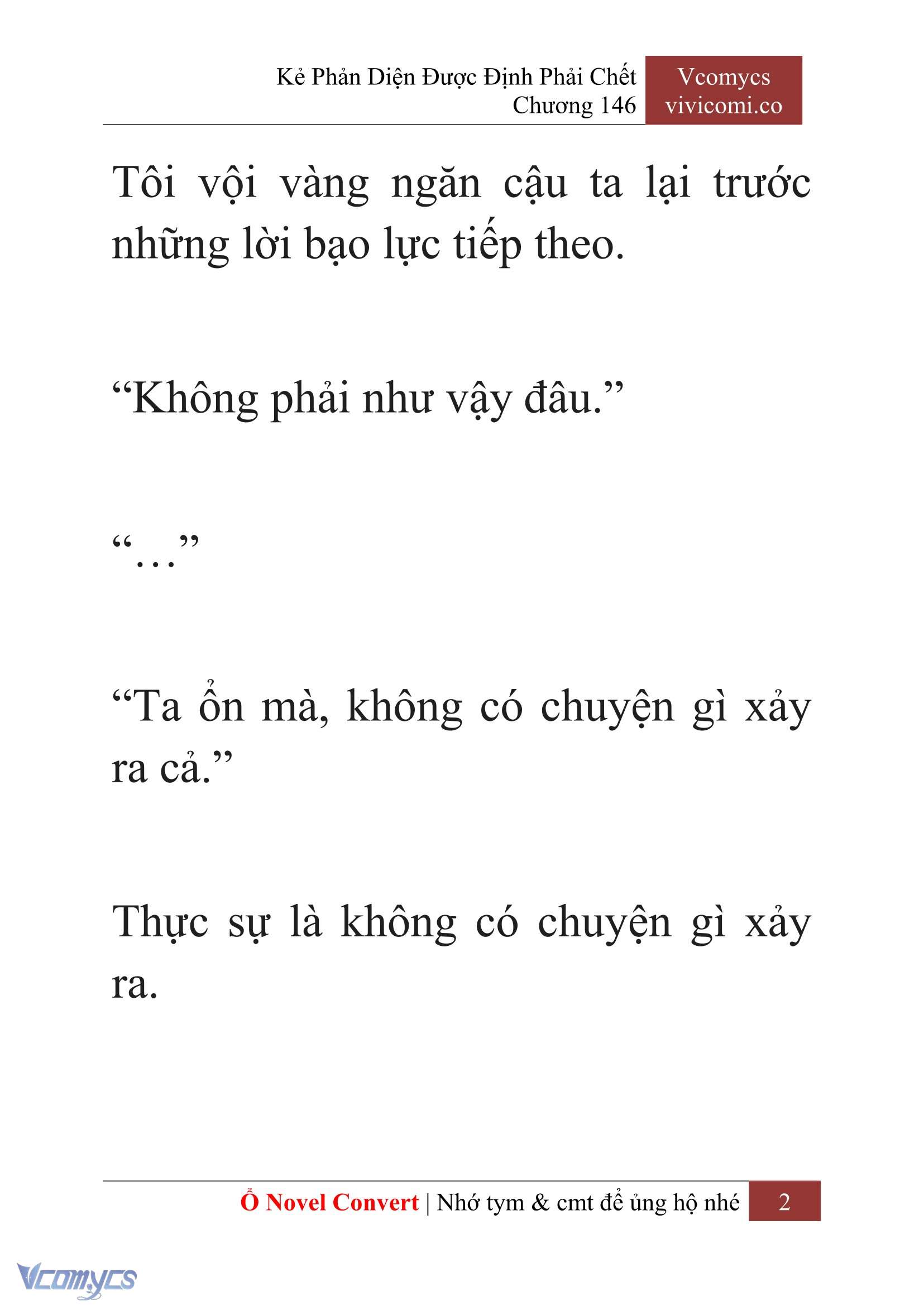 [Novel] Kẻ Phản Diện Được Định Phải Chết Chap 146 - Trang 2