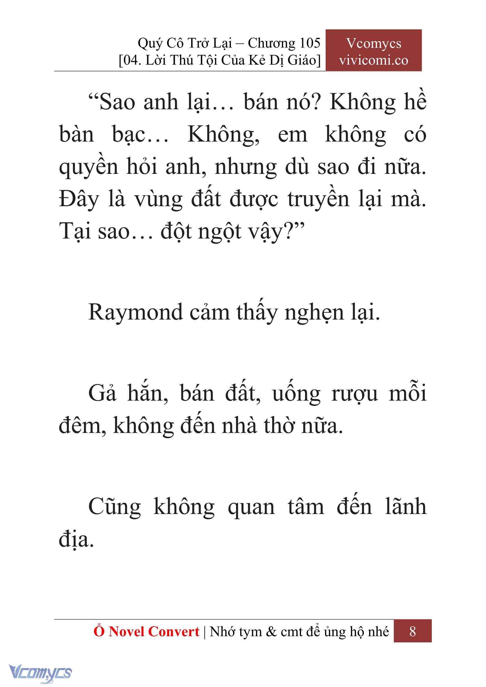 [Novel] Quý Cô Trở Lại Chap 105 - Trang 2