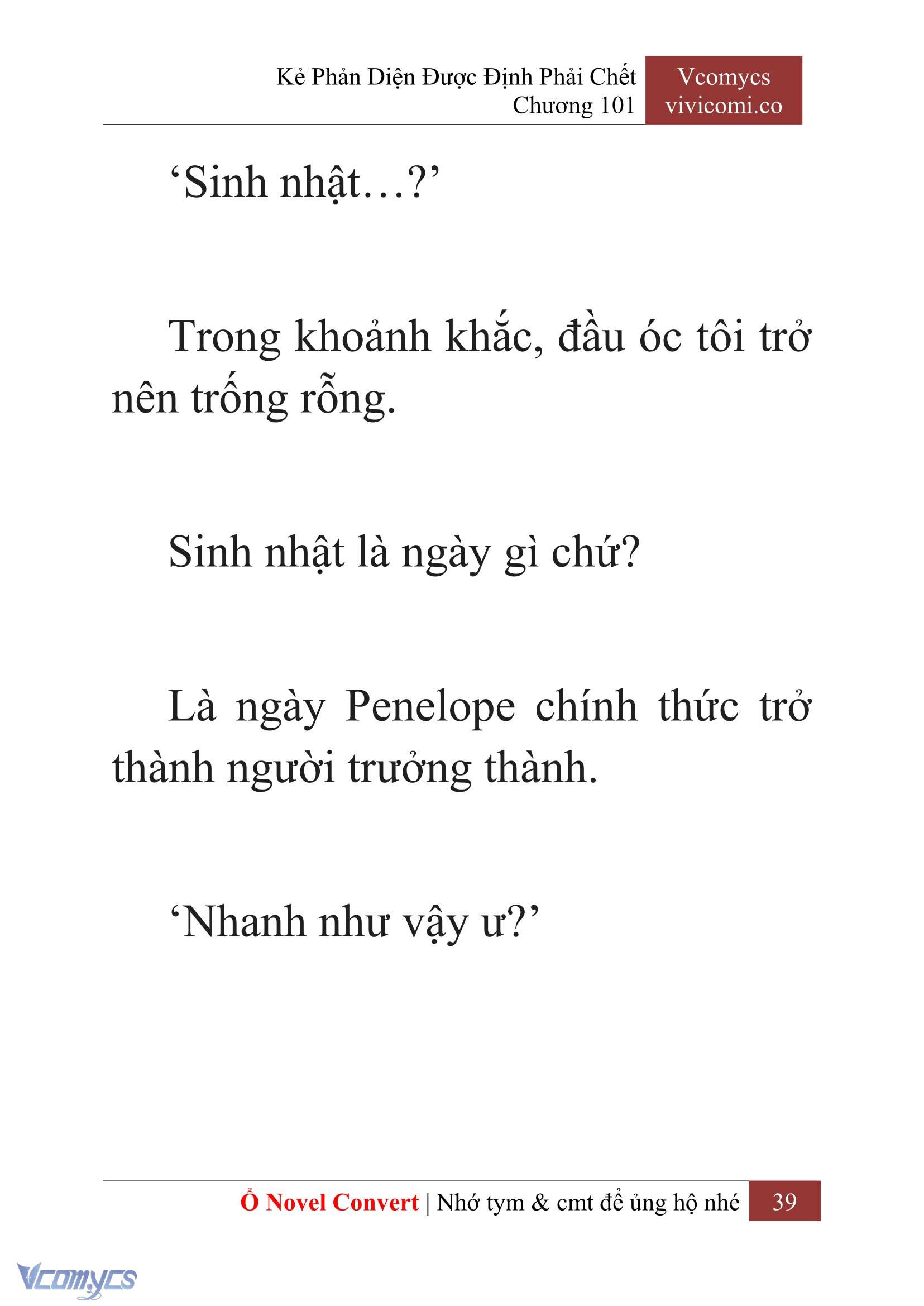 [Novel] Kẻ Phản Diện Được Định Phải Chết Chap 101 - Trang 2