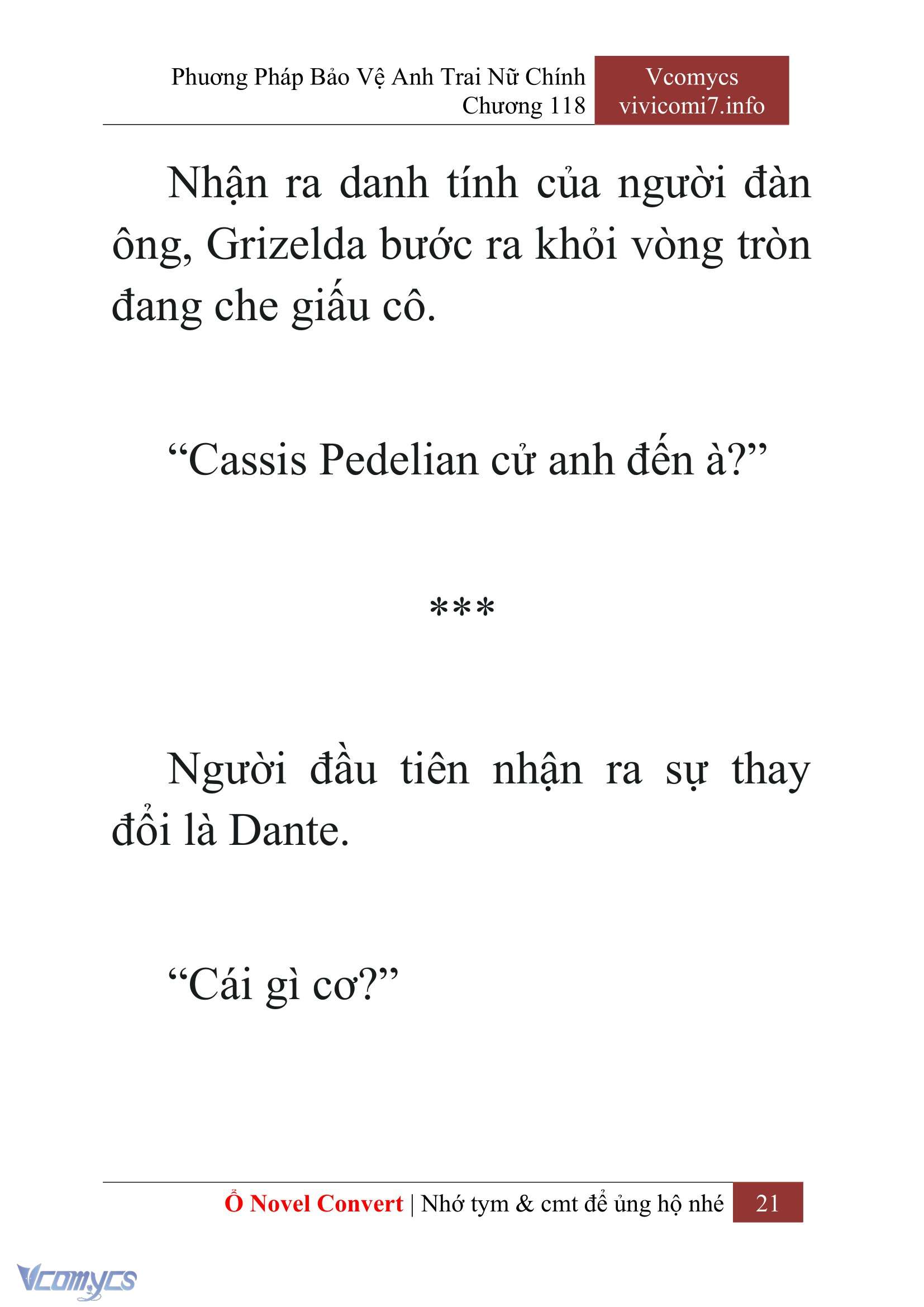 [Novel] Phương Pháp Bảo Vệ Anh Trai Nữ Chính Chap 118 - Trang 2