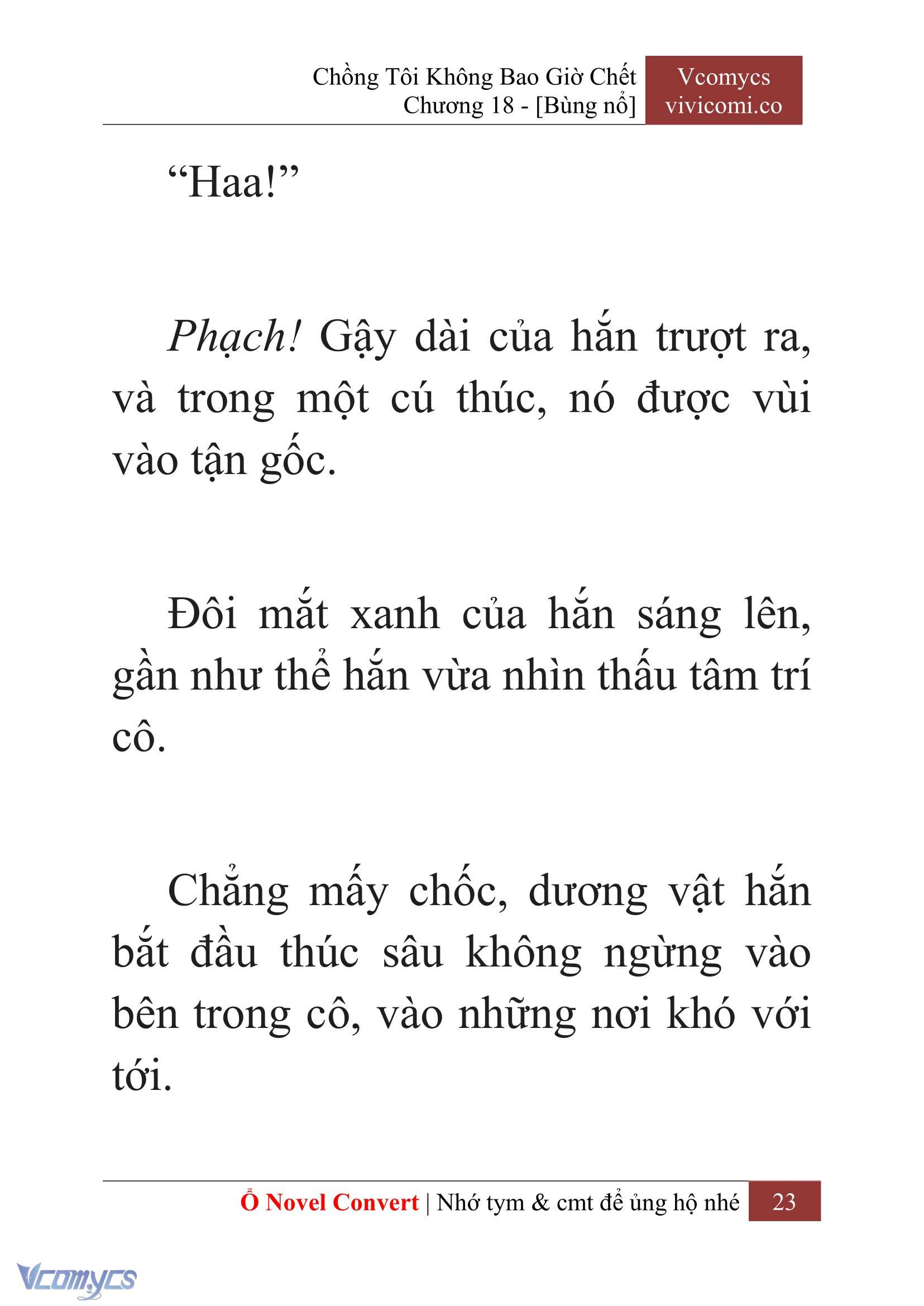 [Novel] Chồng Tôi Không Bao Giờ Chết Chap 18 - Trang 2