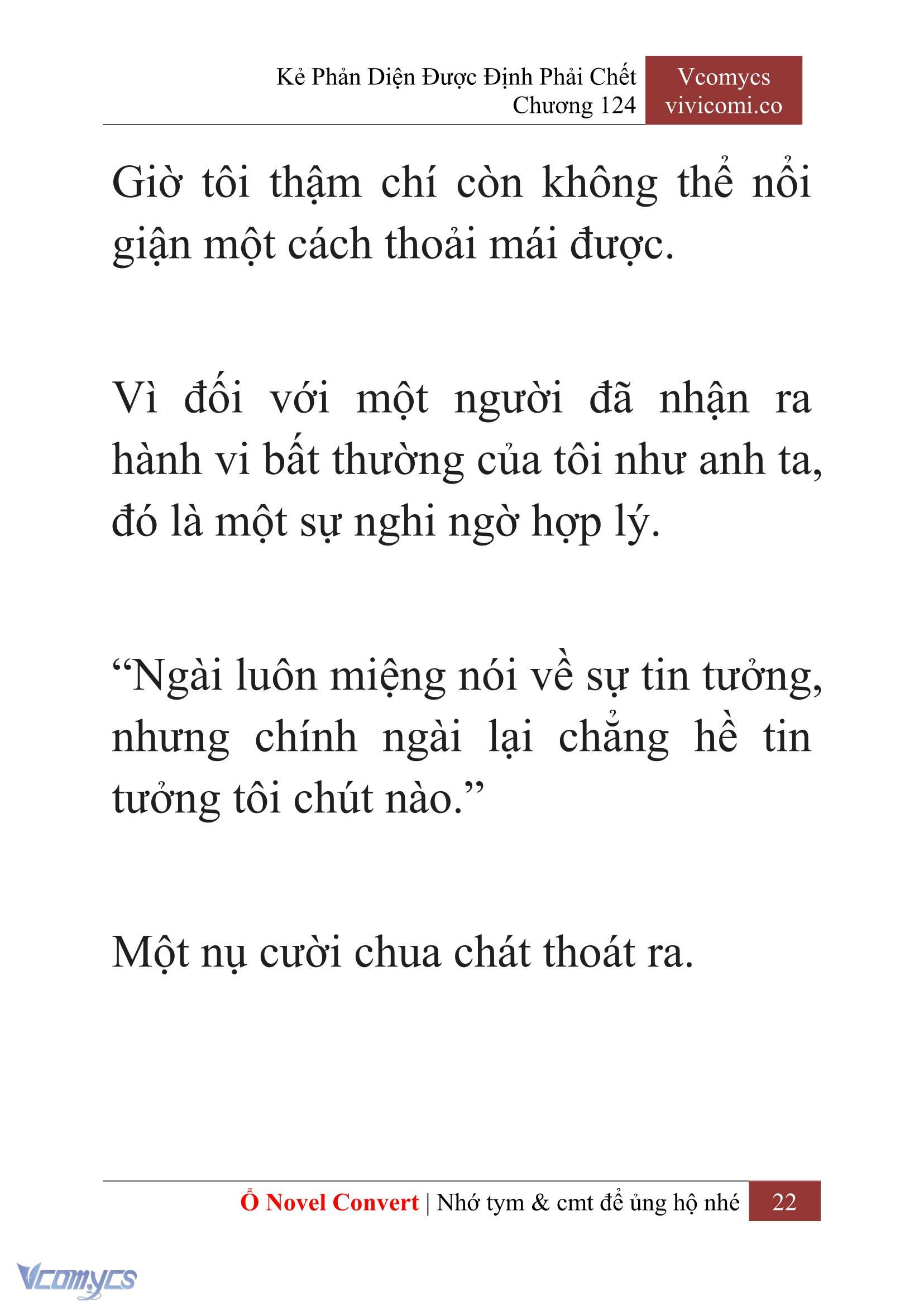 [Novel] Kẻ Phản Diện Được Định Phải Chết Chap 124 - Trang 2