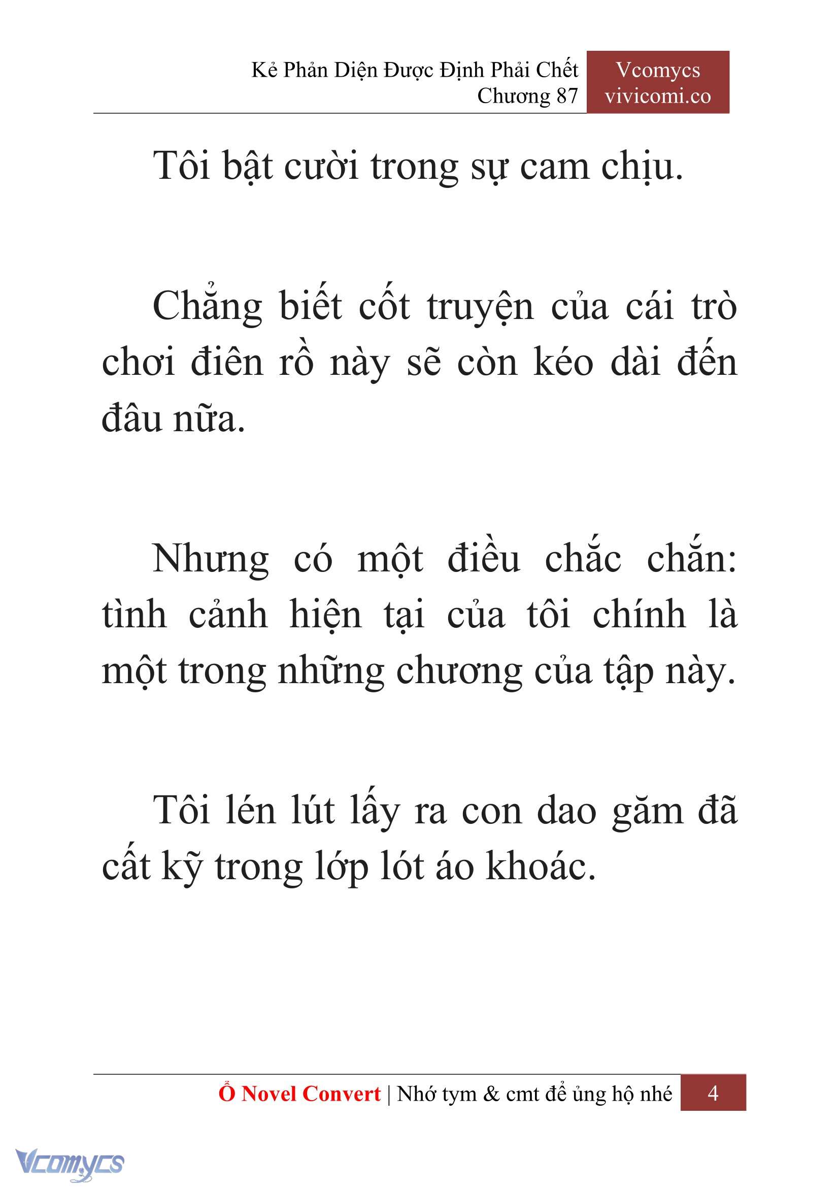 [Novel] Kẻ Phản Diện Được Định Phải Chết Chap 87 - Next Chap 88