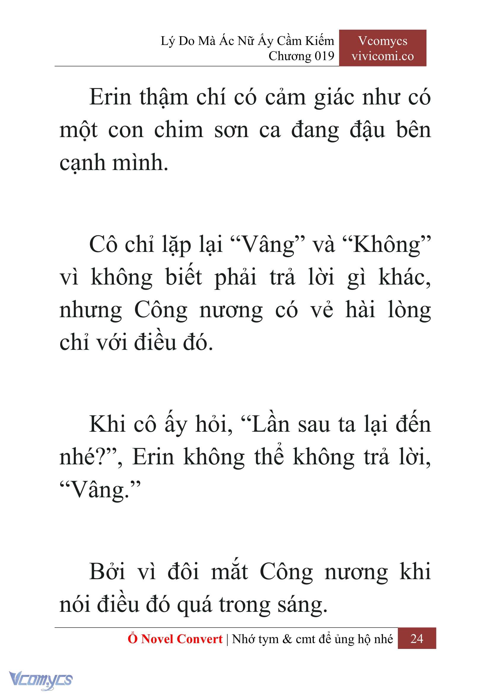 [Novel] Lý Do Mà Ác Nữ Ấy Cầm Kiếm Chap 19 - Next Chap 20