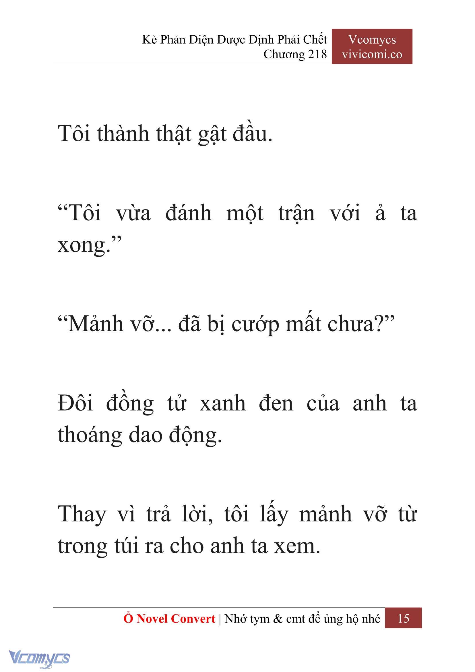 [Novel] Kẻ Phản Diện Được Định Phải Chết Chap 218 - Next Chap 219
