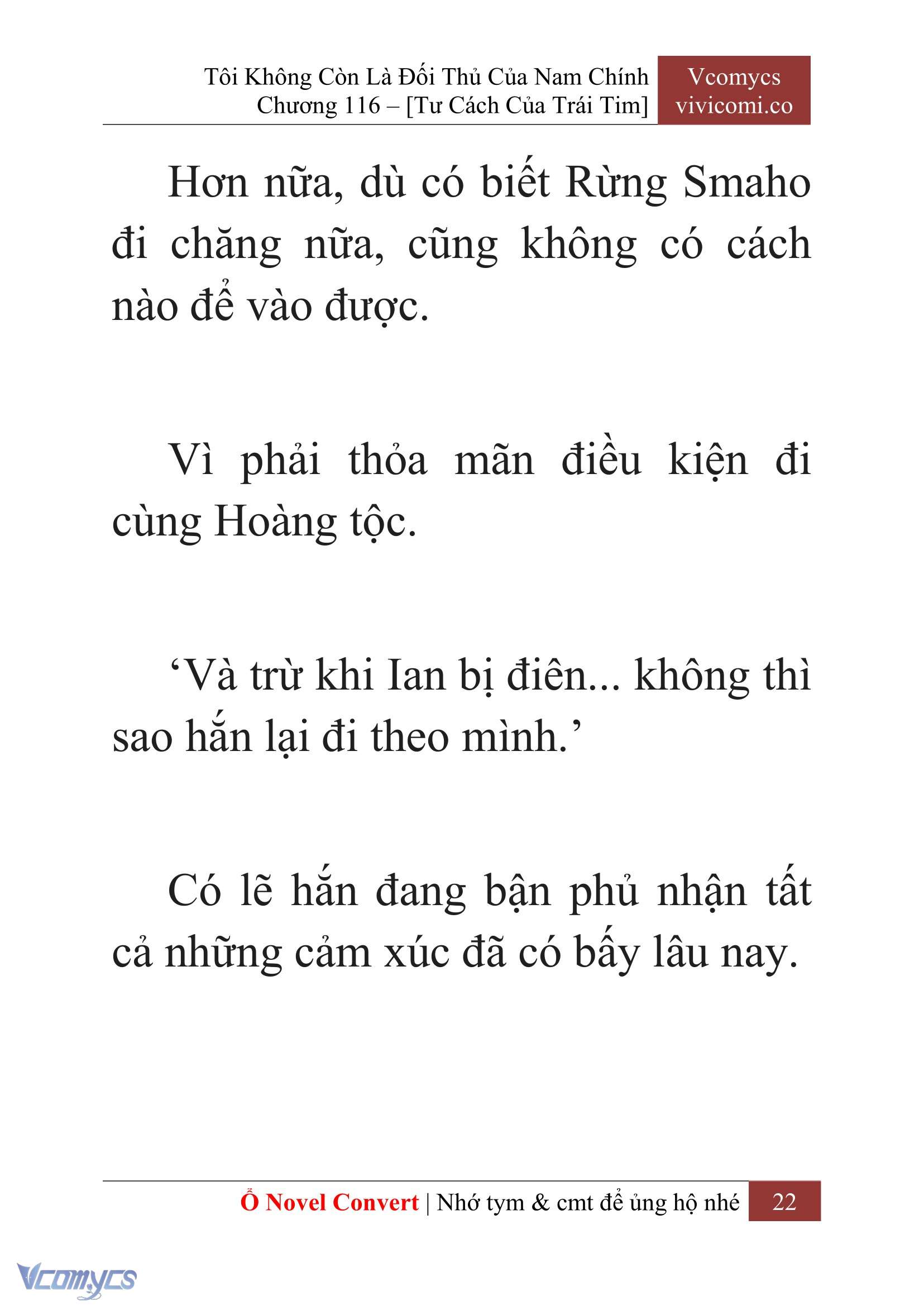 [Novel] Tôi Không Còn Là Đối Thủ Của Nam Chính Chap 116 - Trang 2