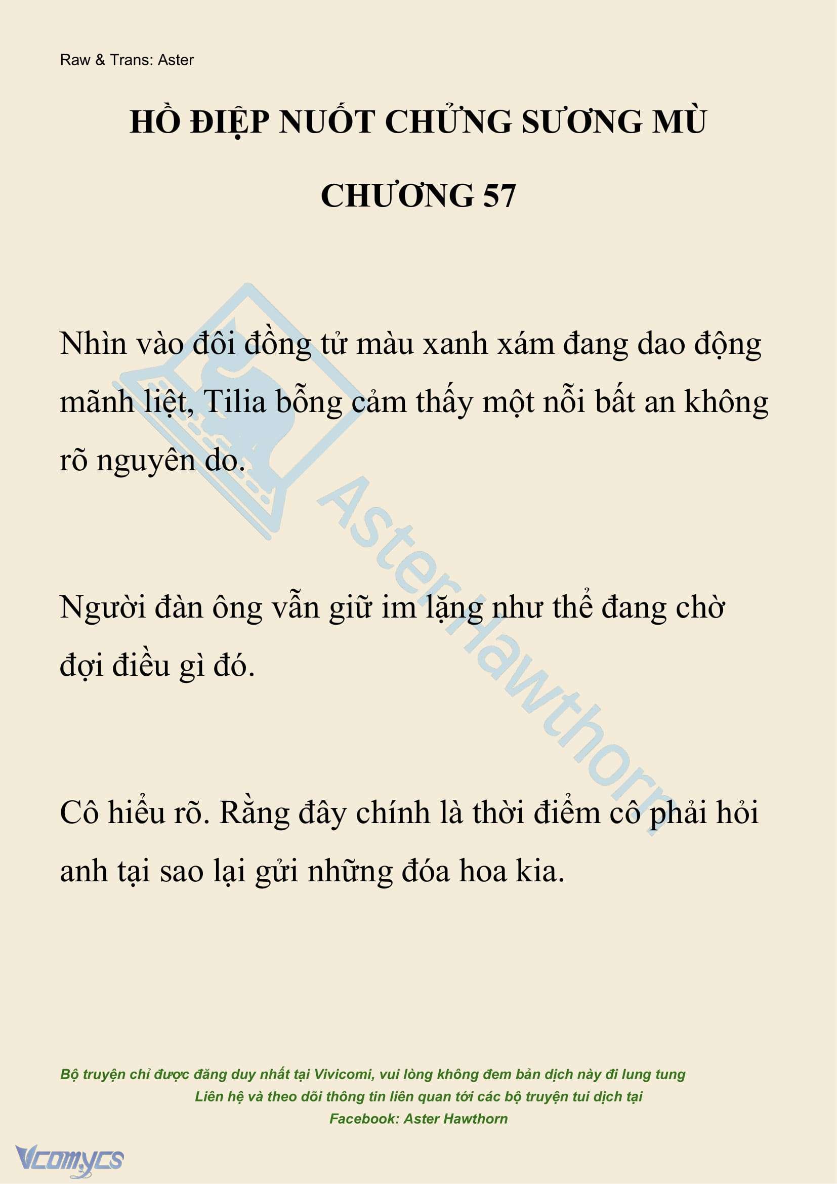[NOVEL] Hồ Điệp Nuốt Chửng Sương Mù Chap 57 - Trang 2