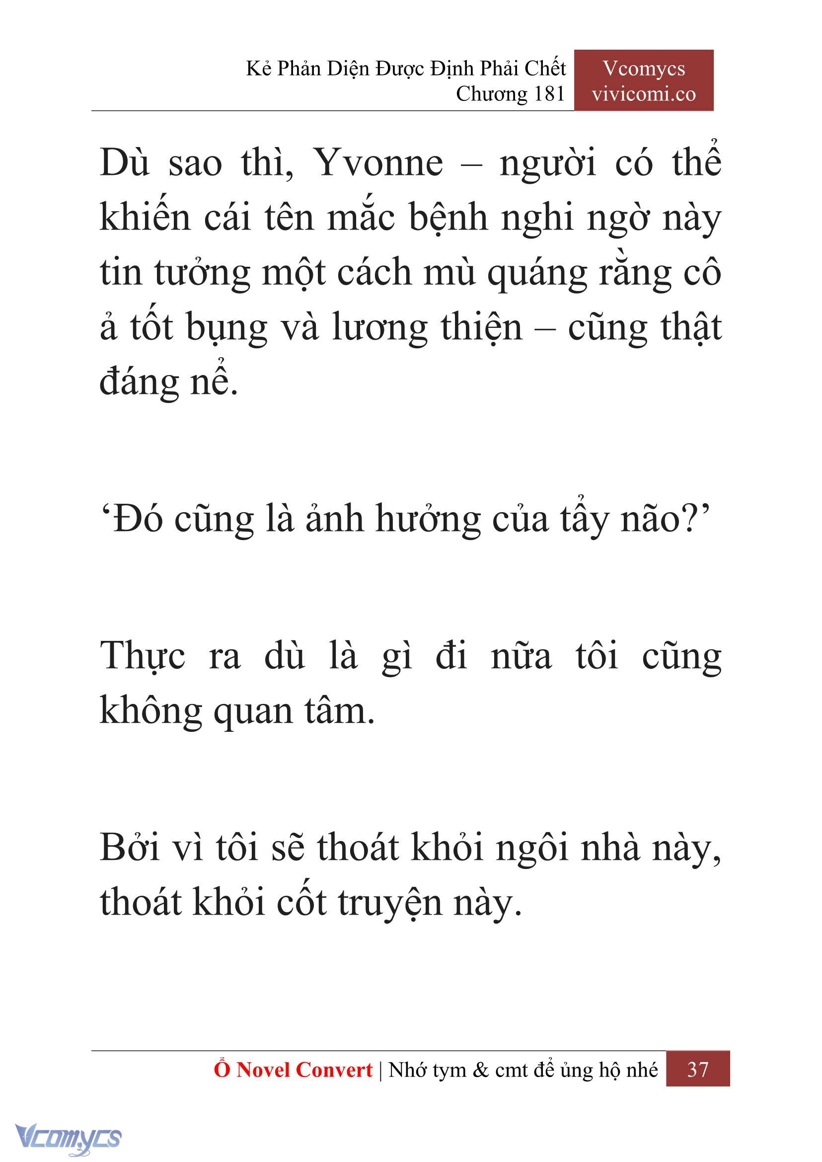 [Novel] Kẻ Phản Diện Được Định Phải Chết Chap 181 - Trang 2