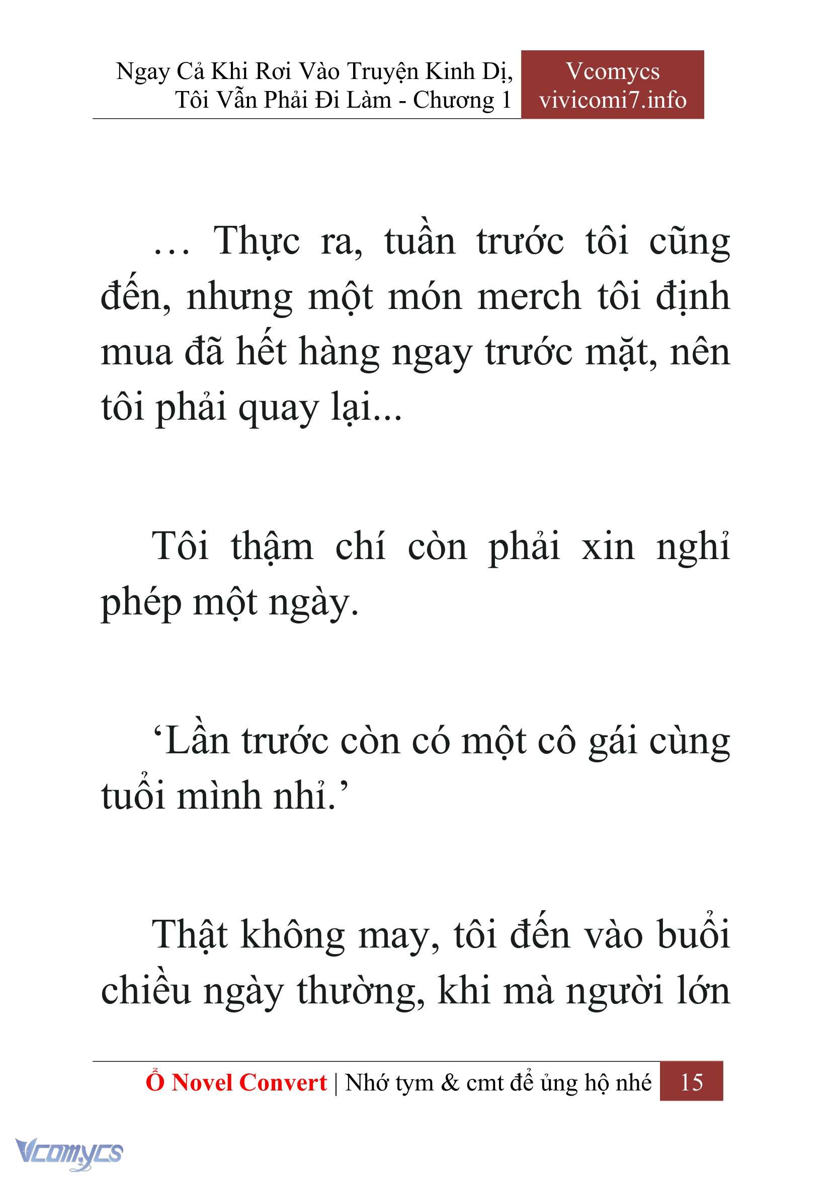 [Novel] Ngay Cả Khi Rơi Vào Truyện Kinh Dị, Tôi Vẫn Phải Đi Làm Chap 1 - Trang 2