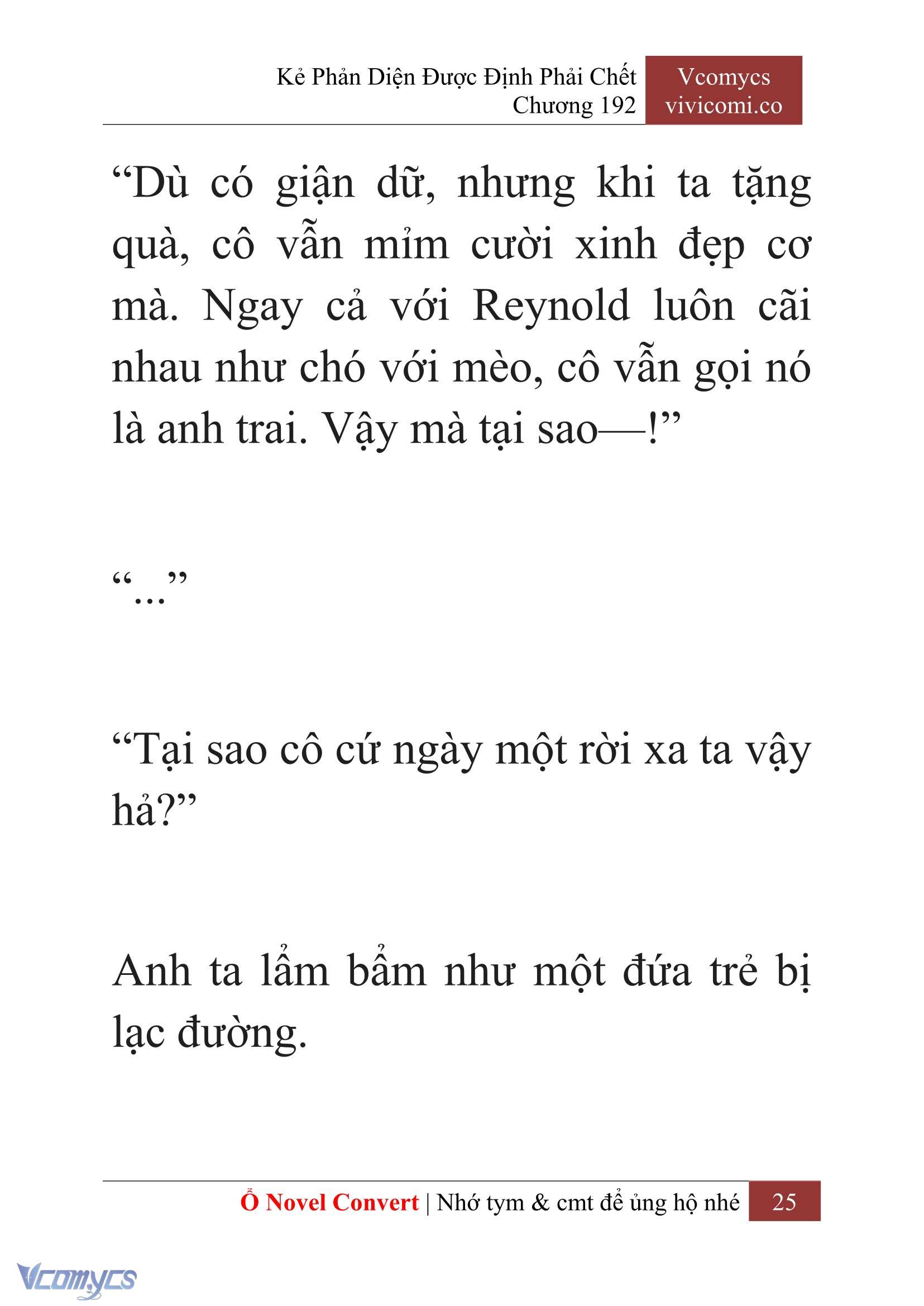 [Novel] Kẻ Phản Diện Được Định Phải Chết Chap 192 - Trang 2