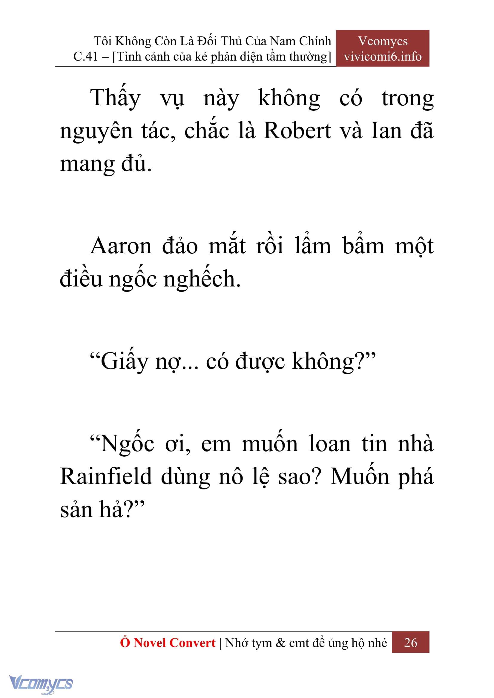 [Novel] Tôi Không Còn Là Đối Thủ Của Nam Chính Chap 41 - Trang 2