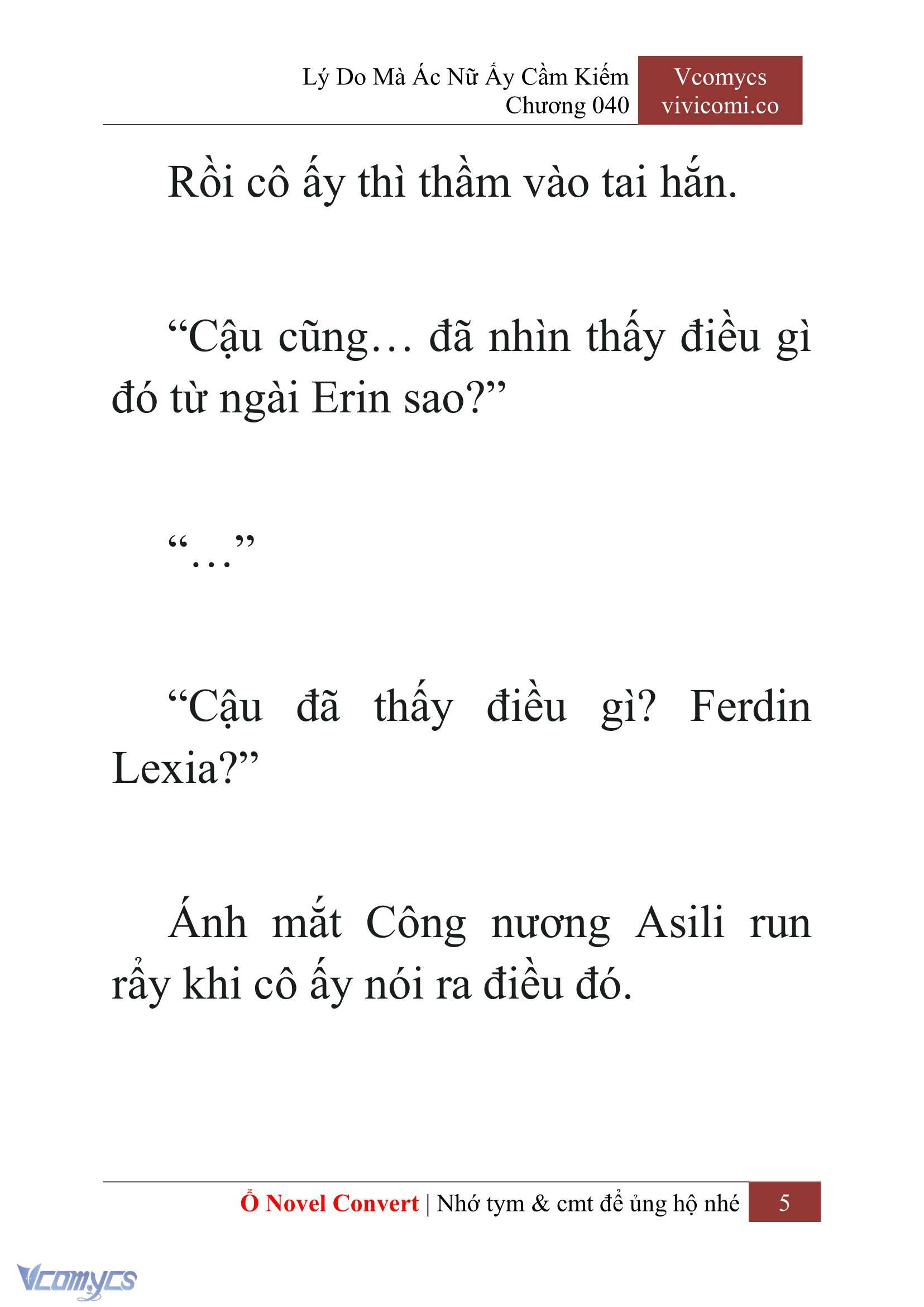[Novel] Lý Do Mà Ác Nữ Ấy Cầm Kiếm Chap 40 - Trang 2