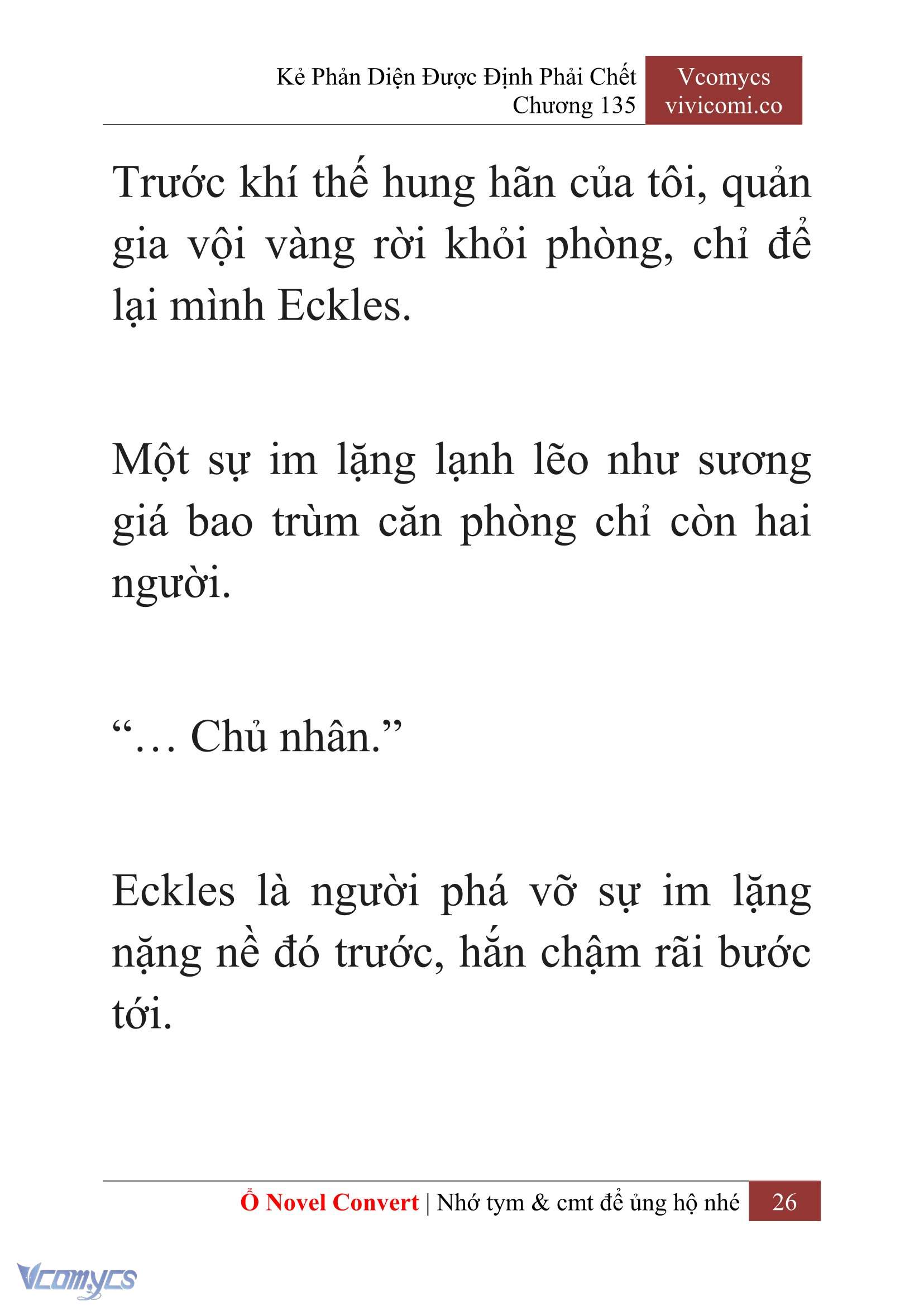 [Novel] Kẻ Phản Diện Được Định Phải Chết Chap 135 - Trang 2