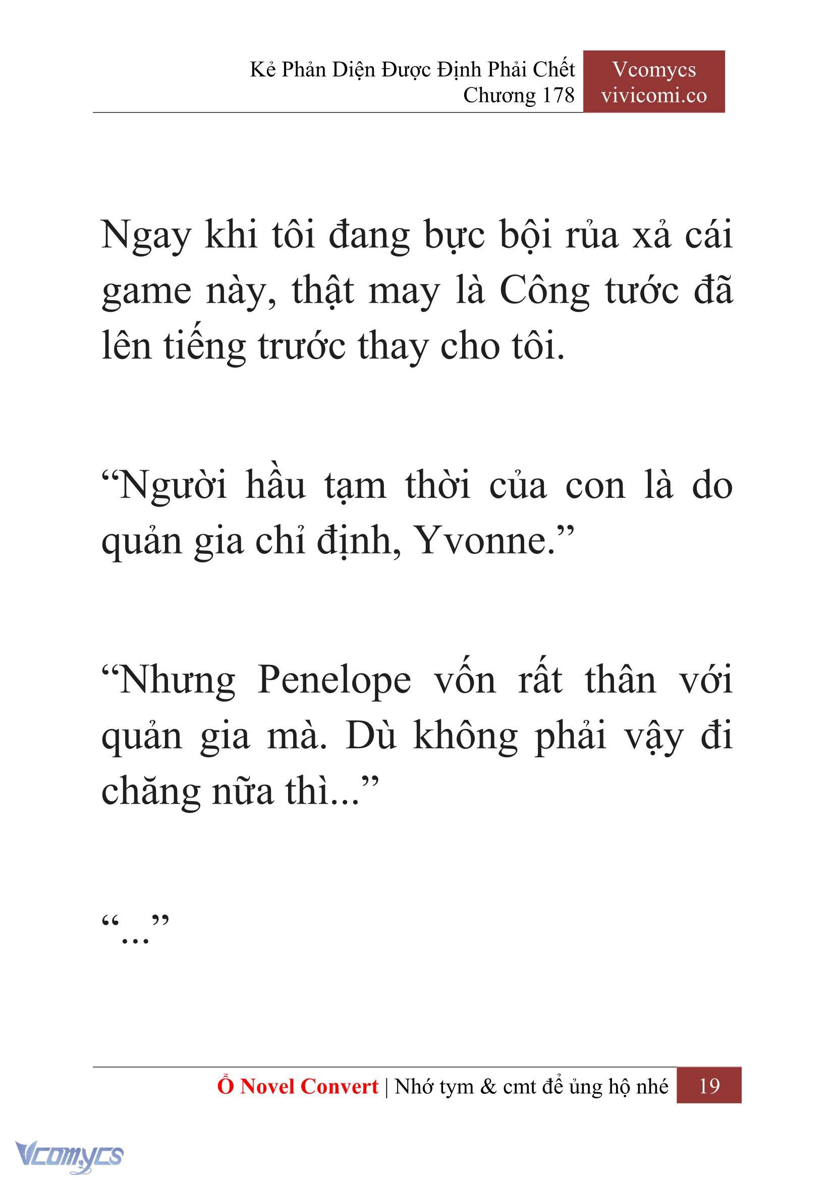 [Novel] Kẻ Phản Diện Được Định Phải Chết Chap 178 - Trang 2