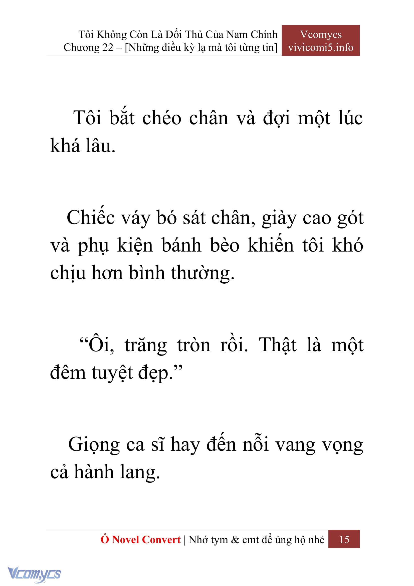 [Novel] Tôi Không Còn Là Đối Thủ Của Nam Chính Chap 22 - Trang 2