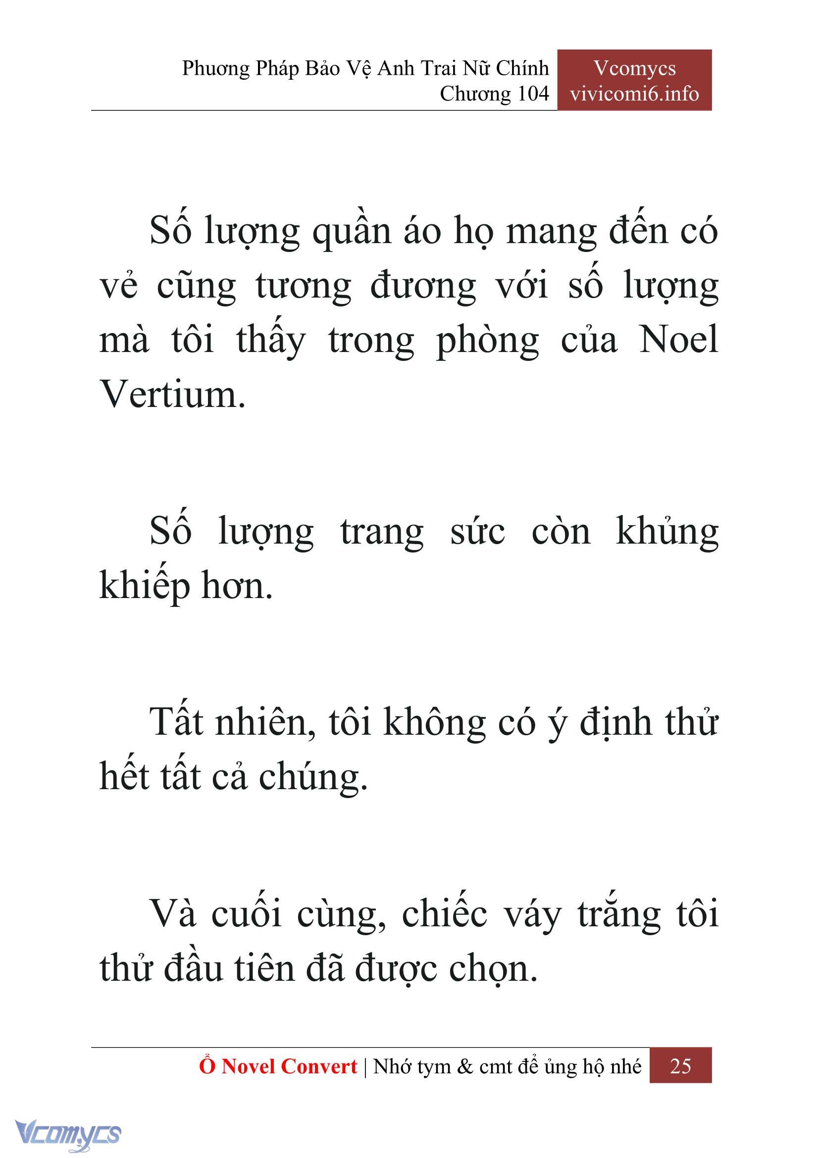 [Novel] Phương Pháp Bảo Vệ Anh Trai Nữ Chính Chap 104 - Next Chap 105